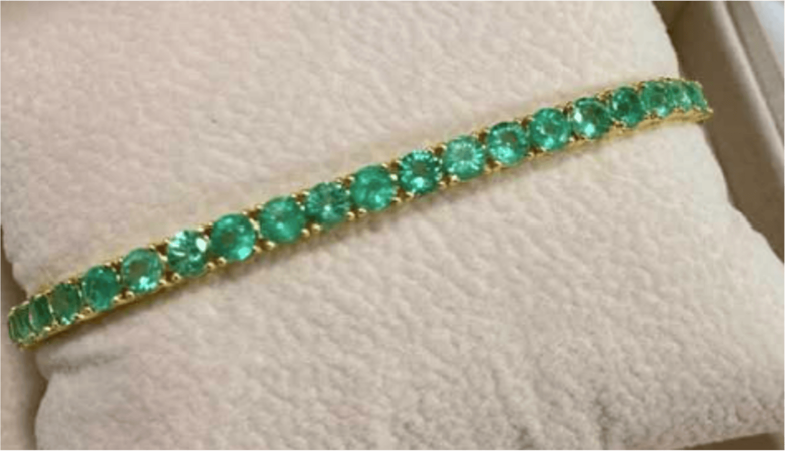 Luxury Promise Colombian Emerald Tennis bracelet SYCB79