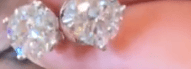 Luxury Promise Diamond H SI diamonds white gold
studs total carat of 2 18 carat gold AGC3566