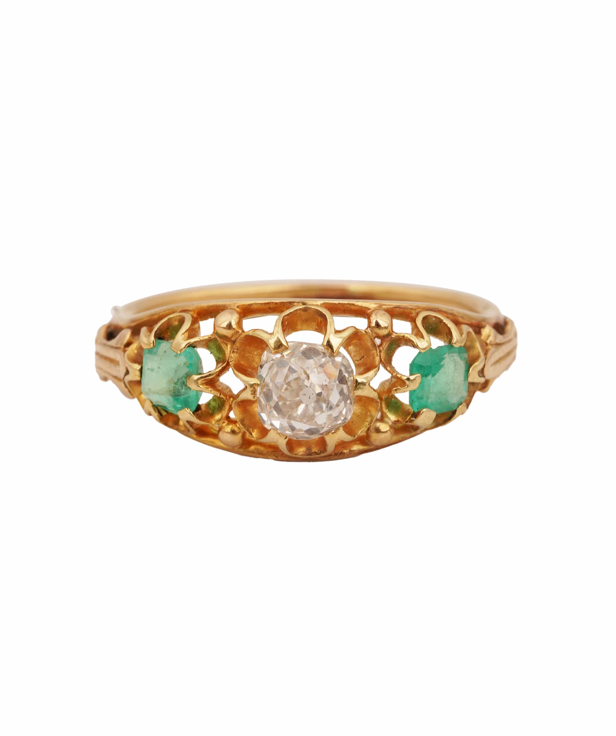 Luxury Promise EMERALD DIAMOND 5 STONE TB4