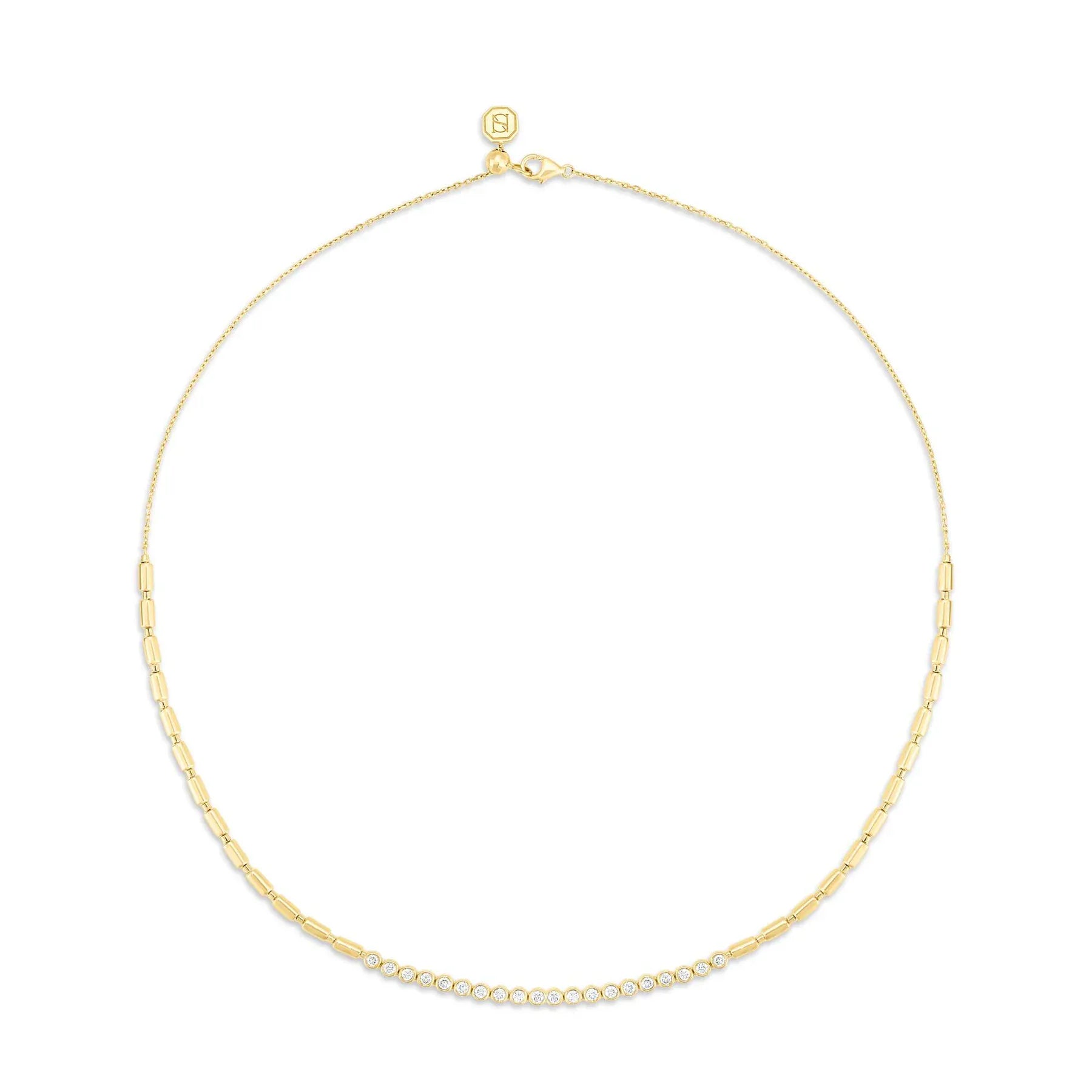 Luxury Promise ITERU LINE NECKLACE - YELLOW GOLD NS019EN