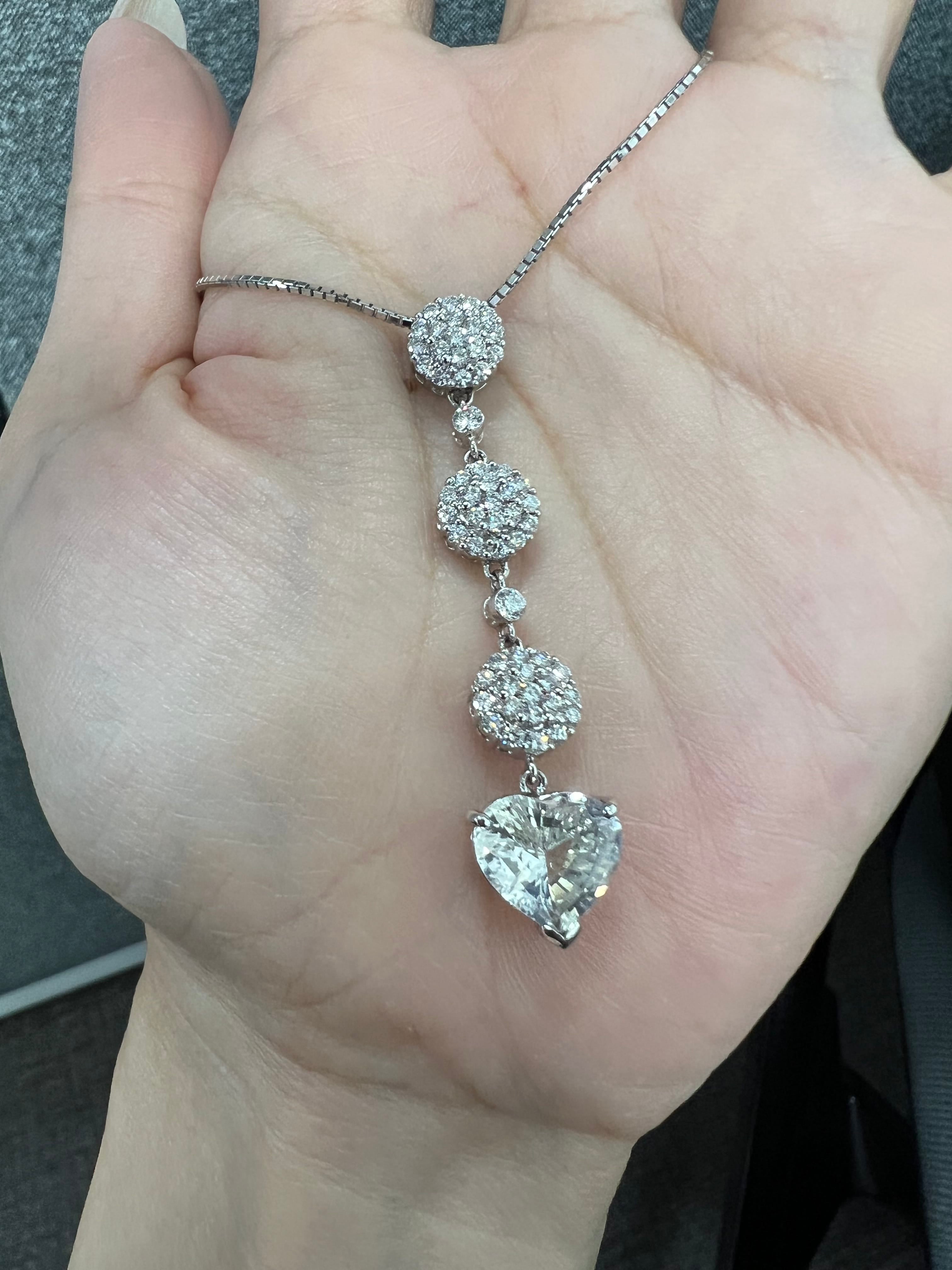Luxury Promise K18WG Sapphire NECKLACE CX3002
