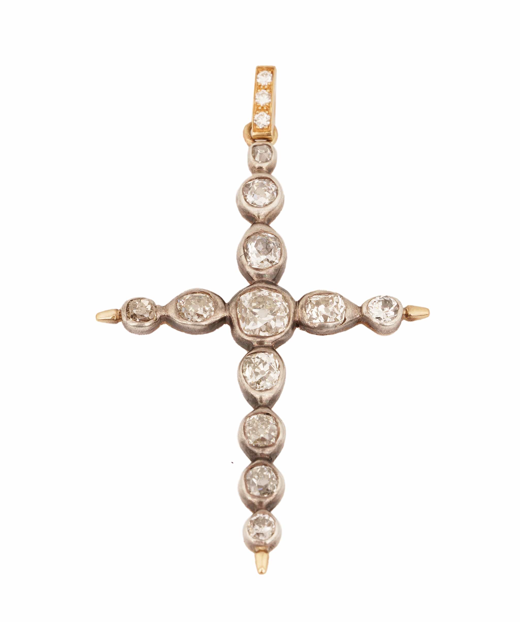 Luxury Promise OLD CUT CLUSTER CROSS TD9