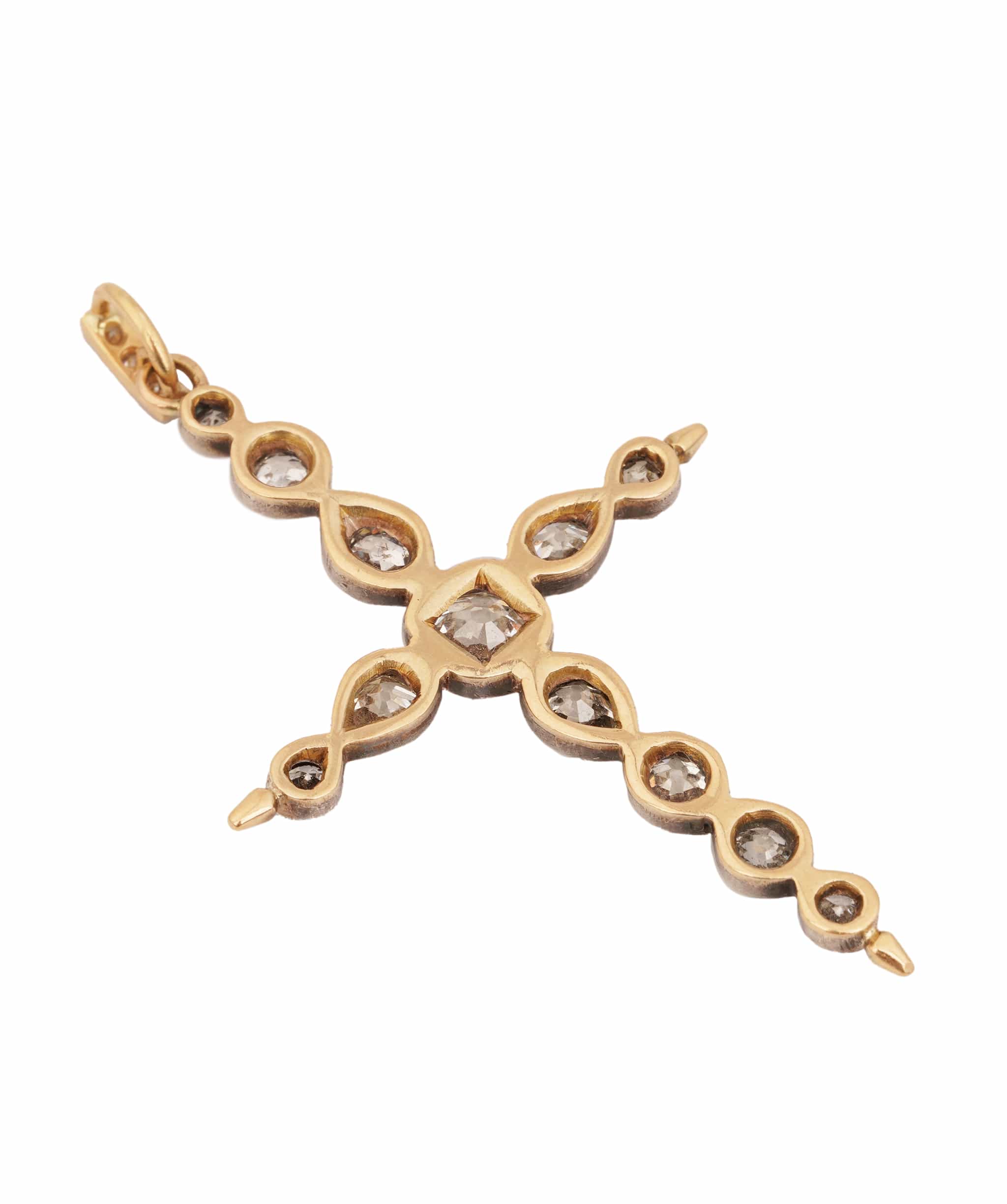 Luxury Promise OLD CUT CLUSTER CROSS TD9