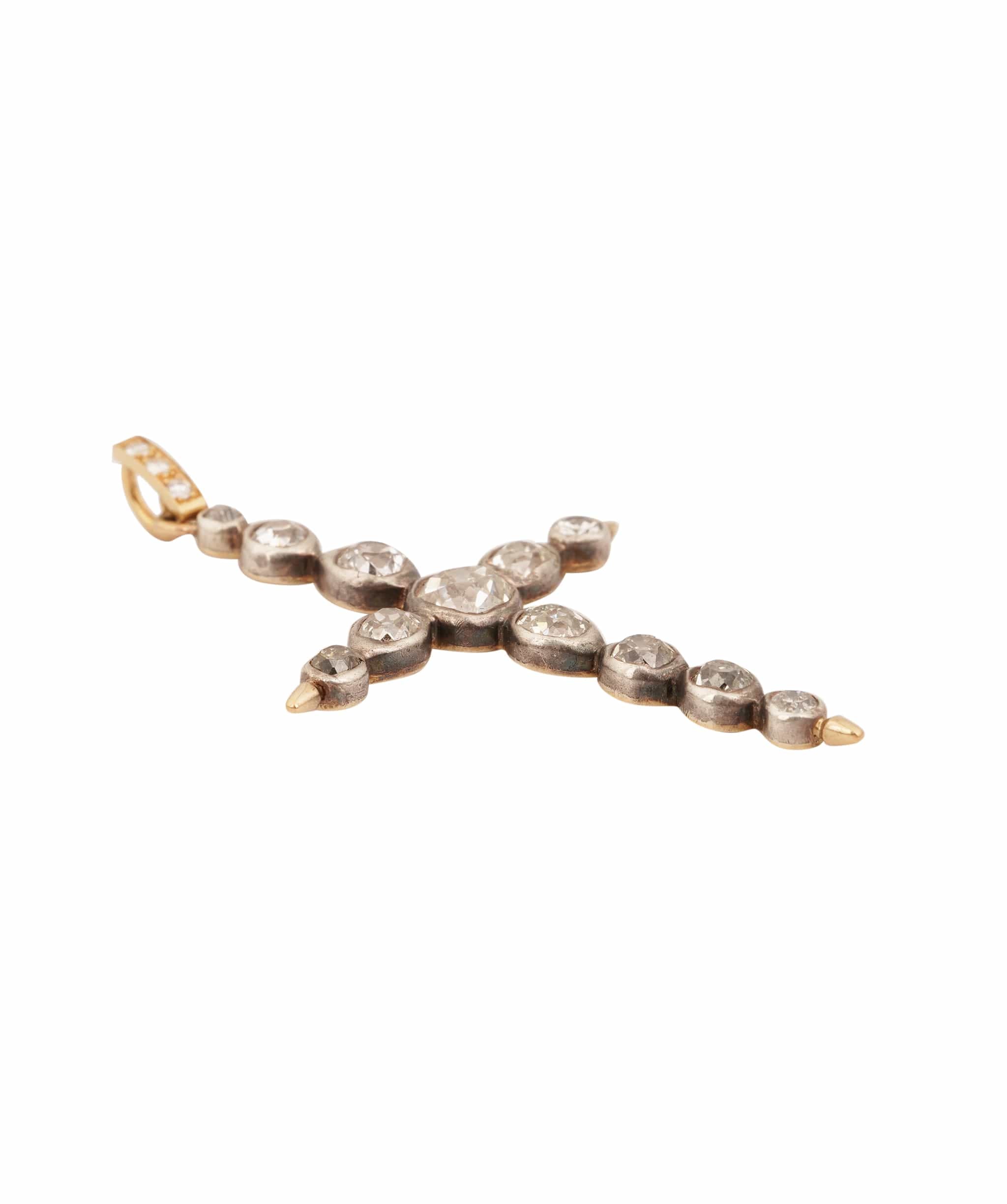 Luxury Promise OLD CUT CLUSTER CROSS TD9