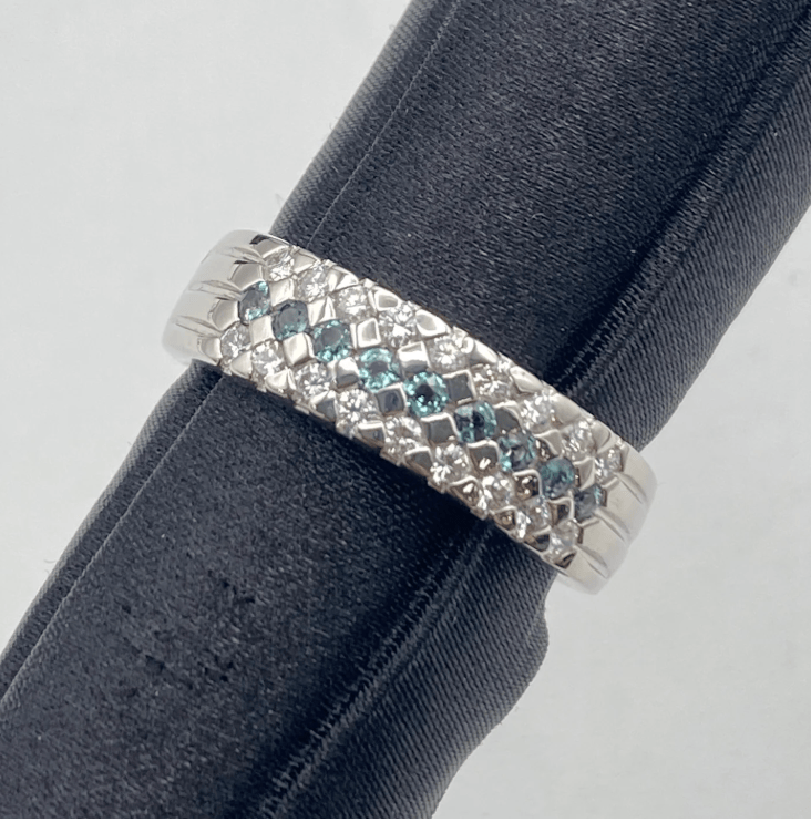 Luxury Promise Pt900 Alexandrite Ring AL0.26 D0.39 12.1g US 8 53063