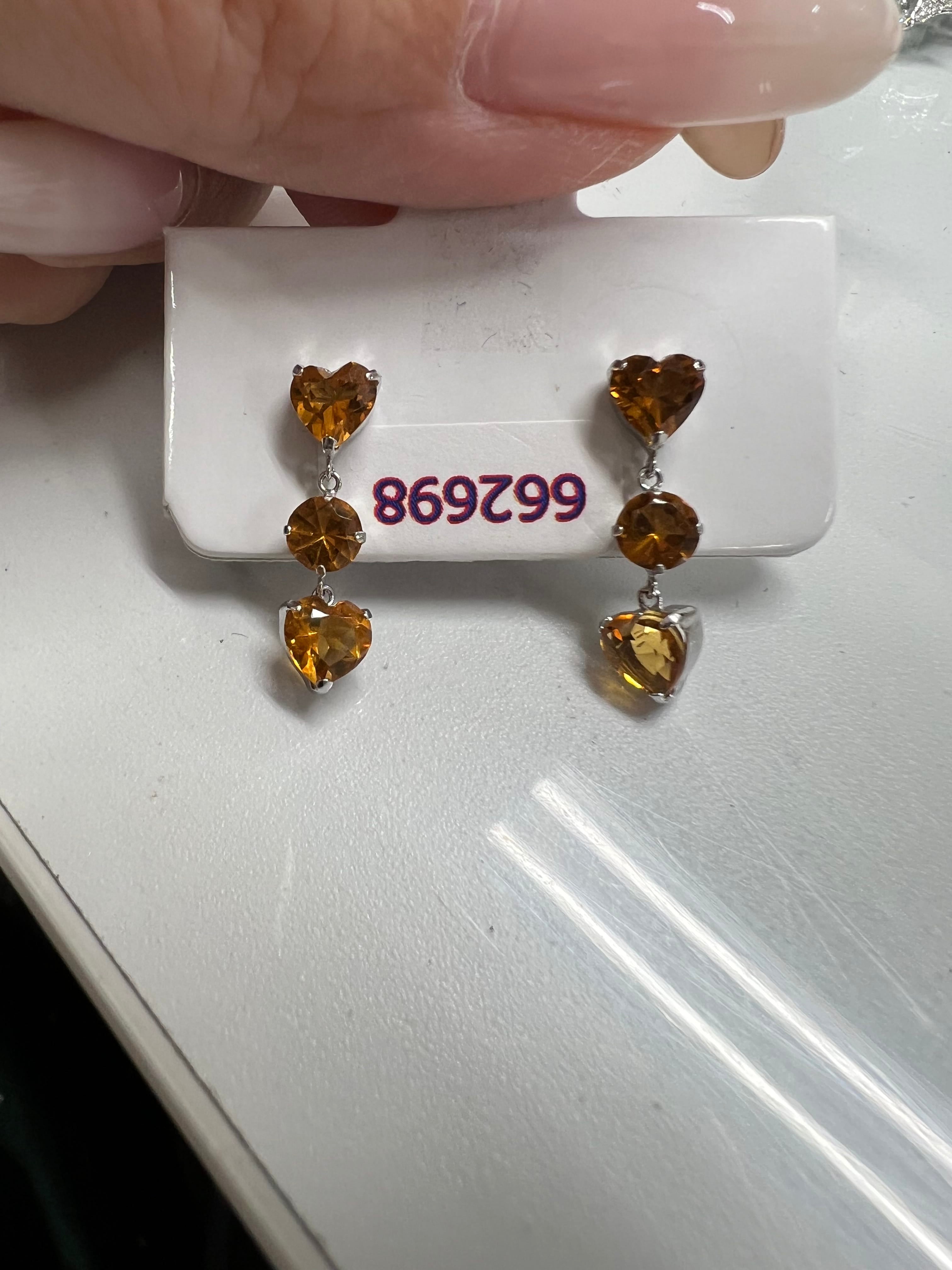 Luxury Promise PT900 Citrine PIERCE AE7816-1