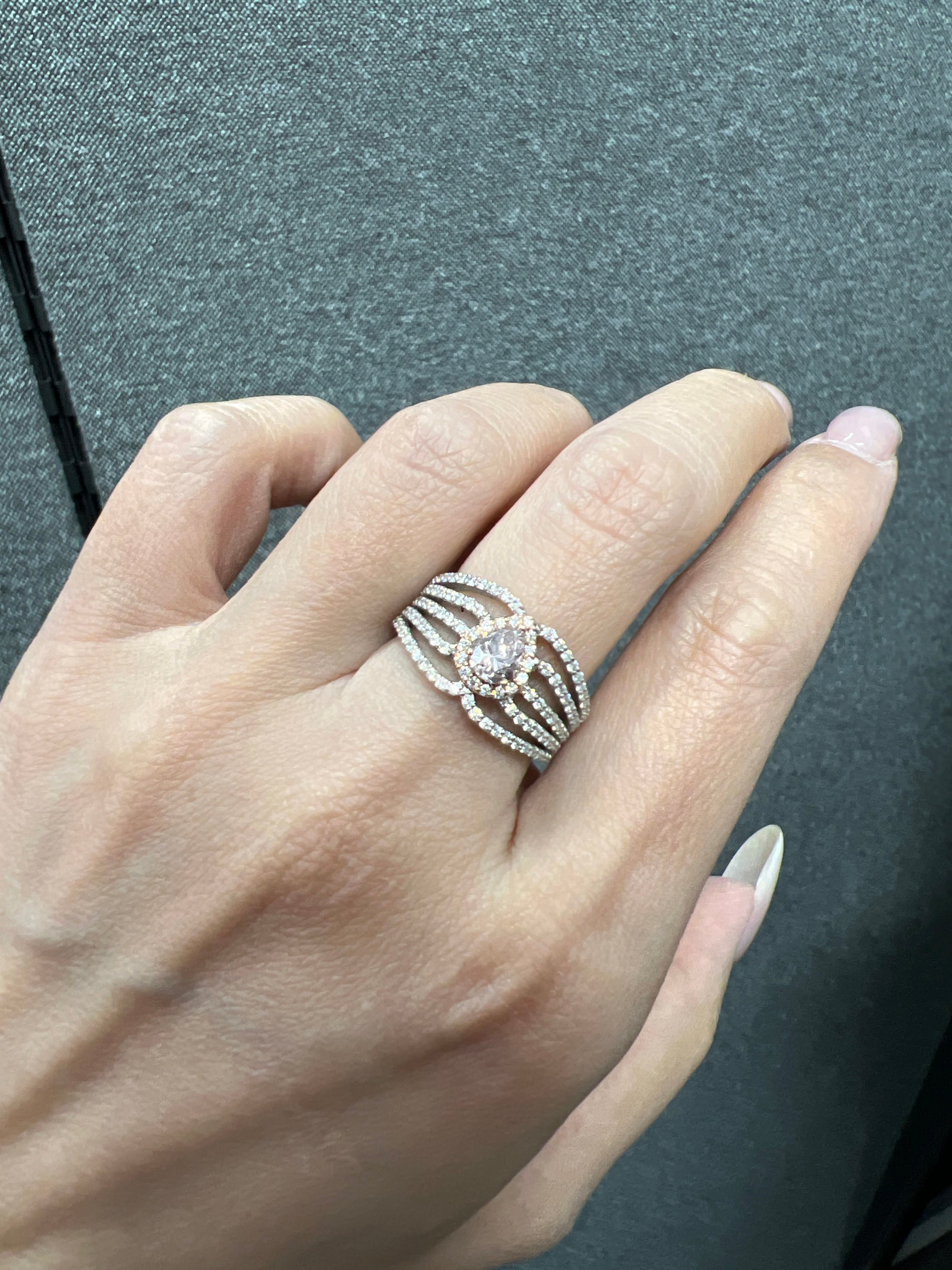 Luxury Promise PT900 FOP I-1 PS SB Diamond RING SDR5509