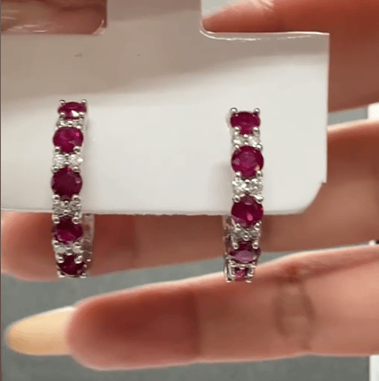 Luxury Promise PT900 Ruby PIERCE E0492-5