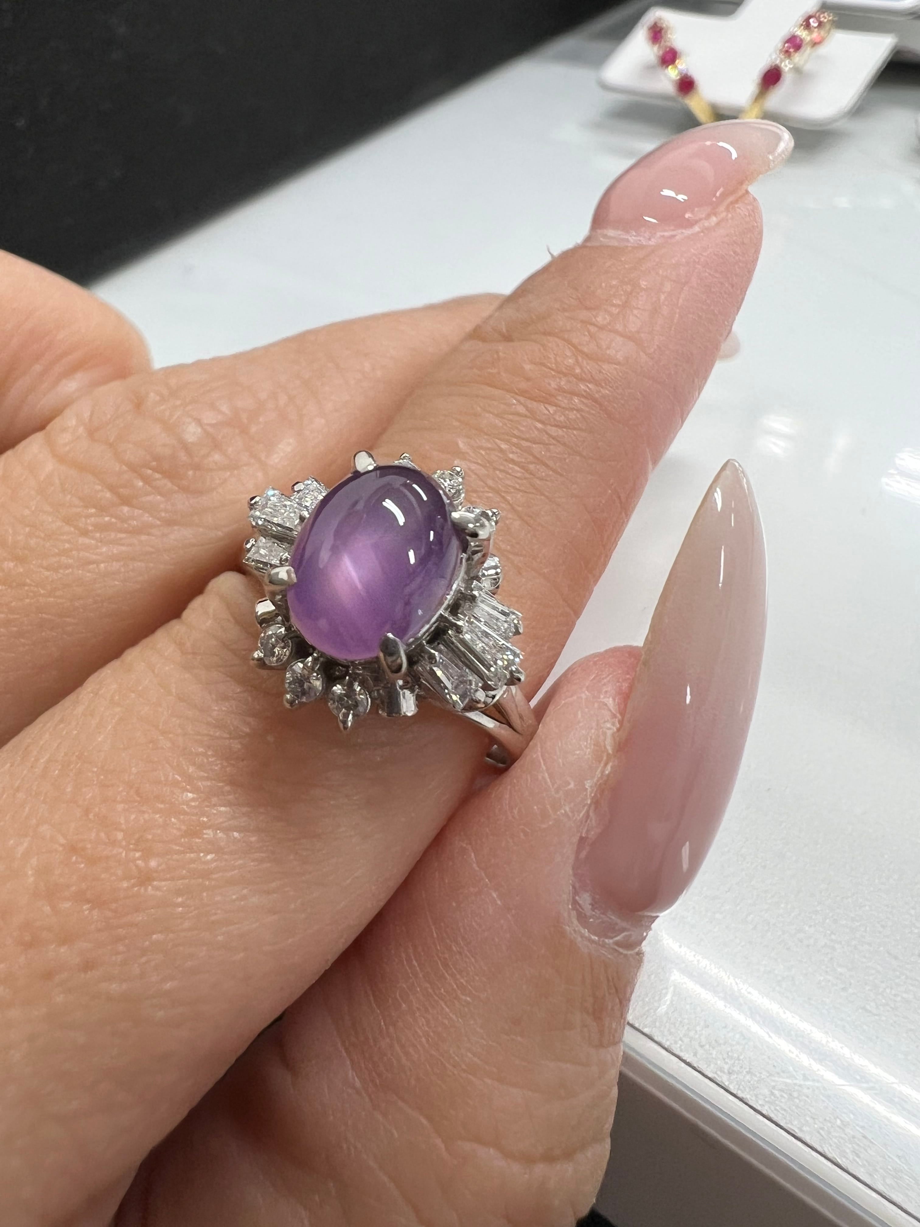 Luxury Promise PT900 SAPP RING AE8157