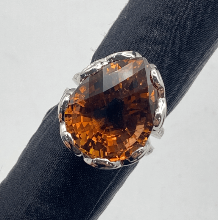 Luxury Promise Pt900 Tourmaline Ring TO17.12 D0.55 17g GRJ US 5 55552