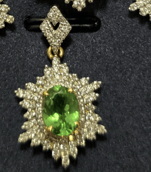 Luxury Promise Tsavorite Garnet Pendant SYCB28c
