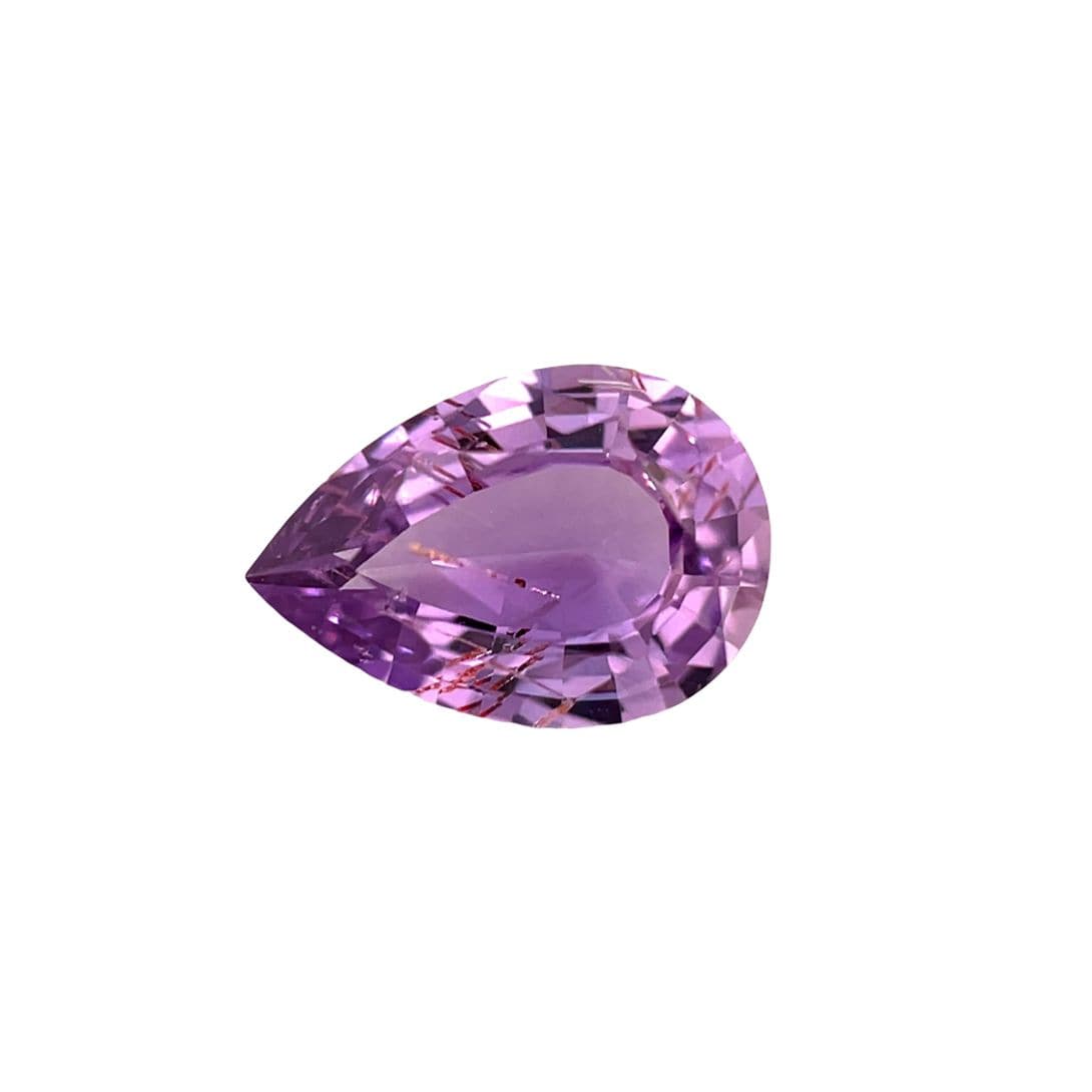 Luxury Promise 0.93ct Purple Non-Heated Sapphire Pear Shape DXBCD1911