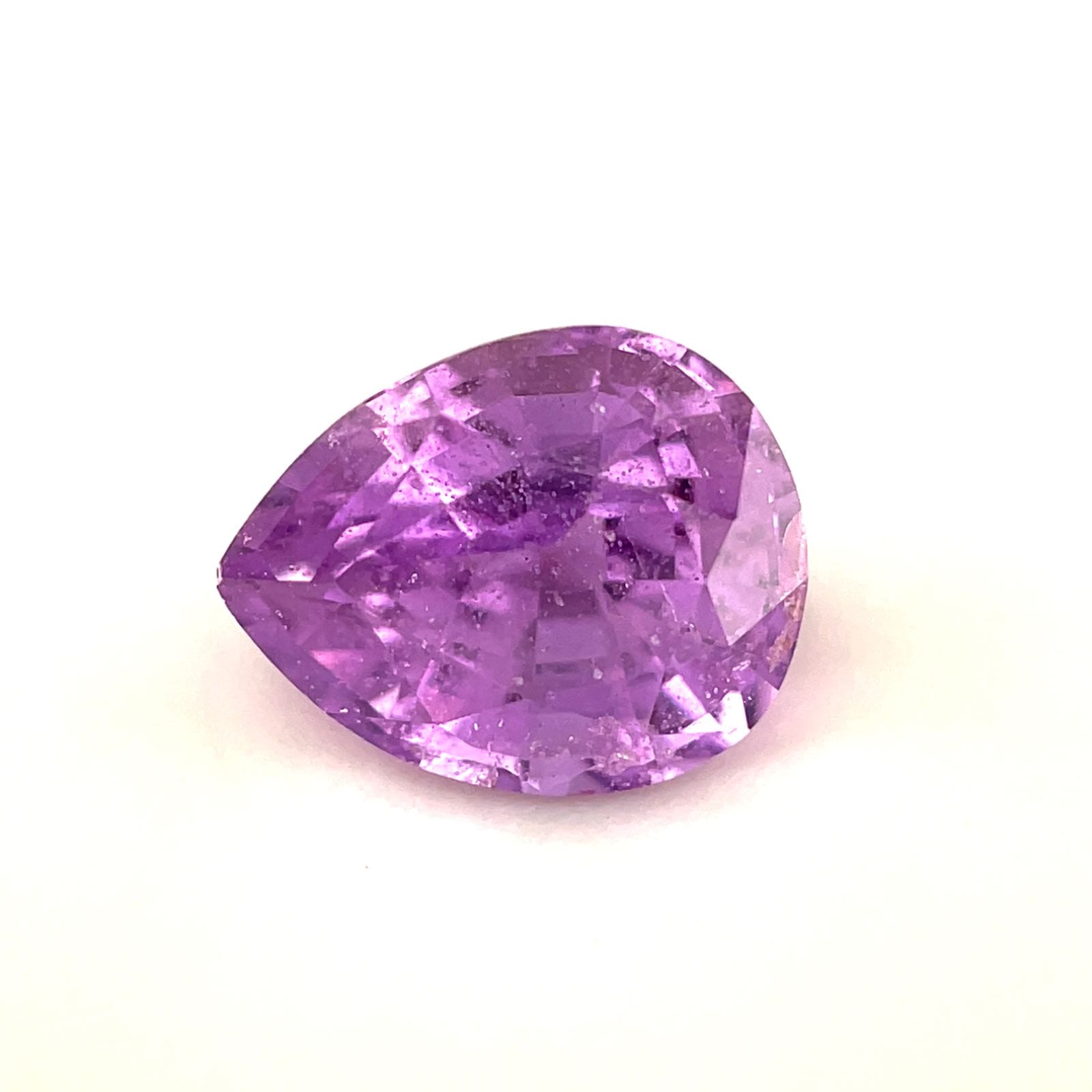 Luxury Promise 1.2ct Purple Non-Heated Sapphire Pear Shape DXBCD1912