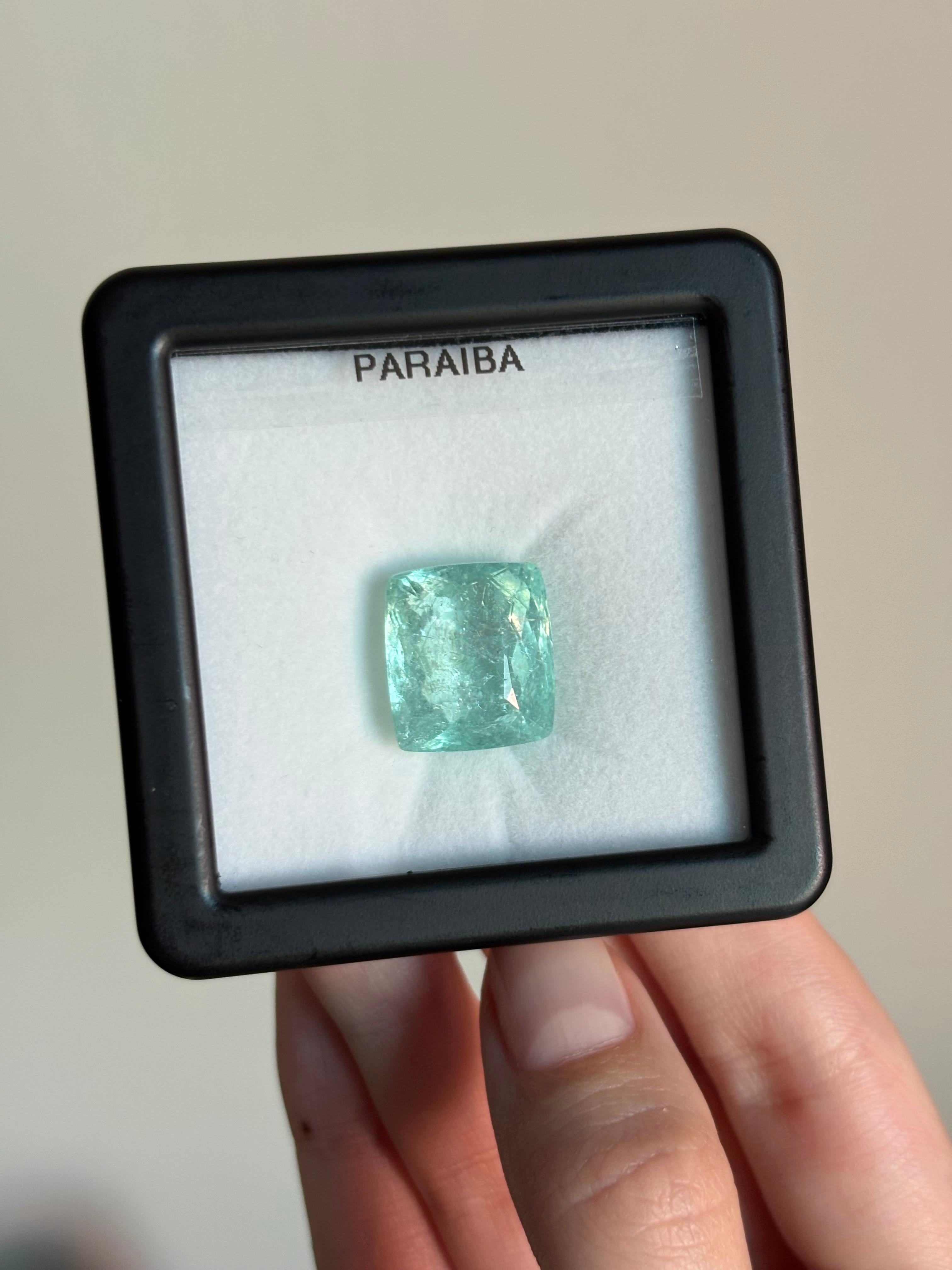 Luxury Promise 19.65ct Paraiba Cushion DXBCD1725