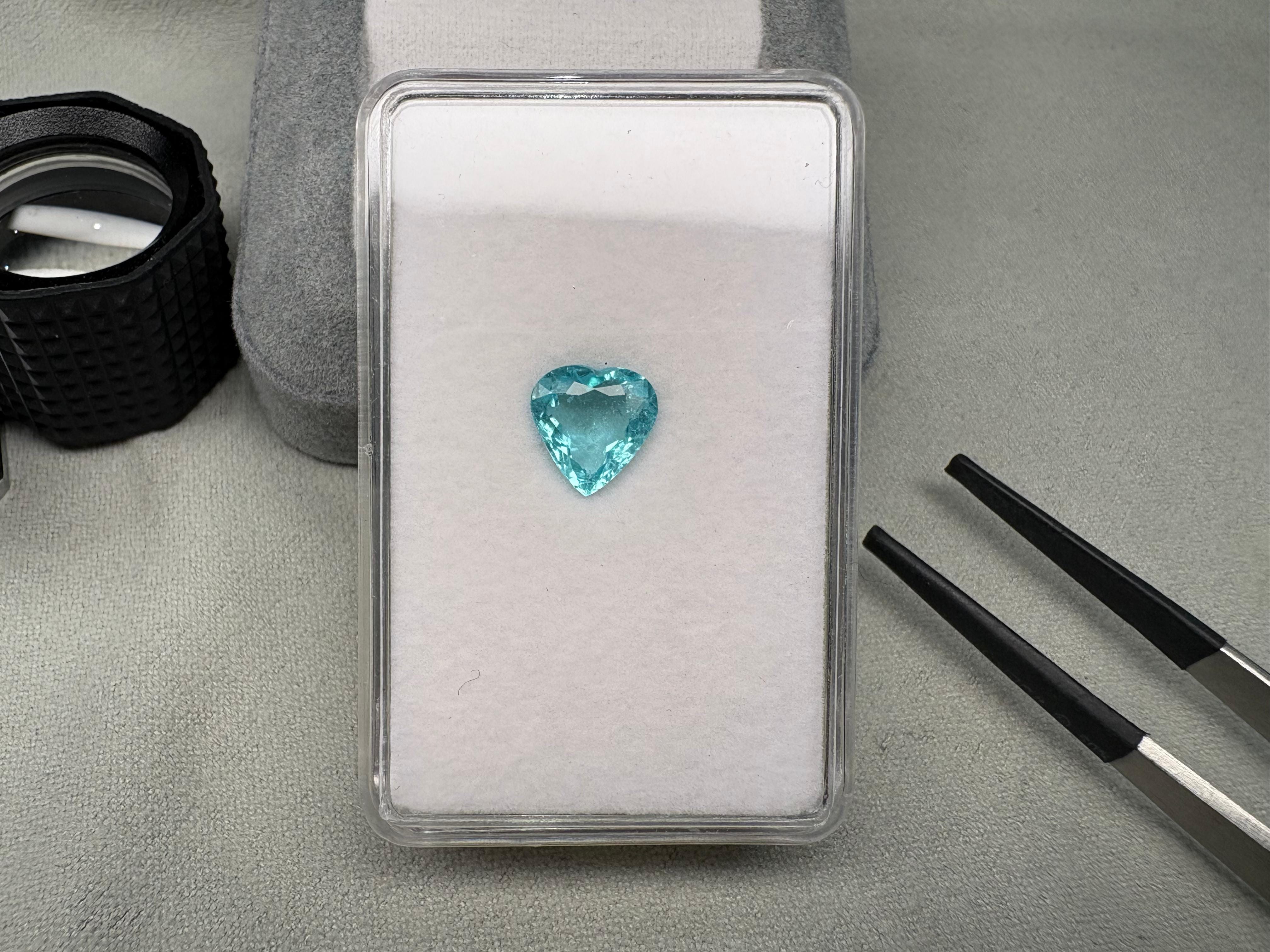 Luxury Promise 2.95ct Heart Paraiba Cuts (P-35) DXBCD1635