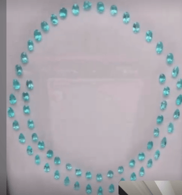 Luxury Promise Paraiba Brazil P-95 4.47cts (63pcs) DXBCD1603