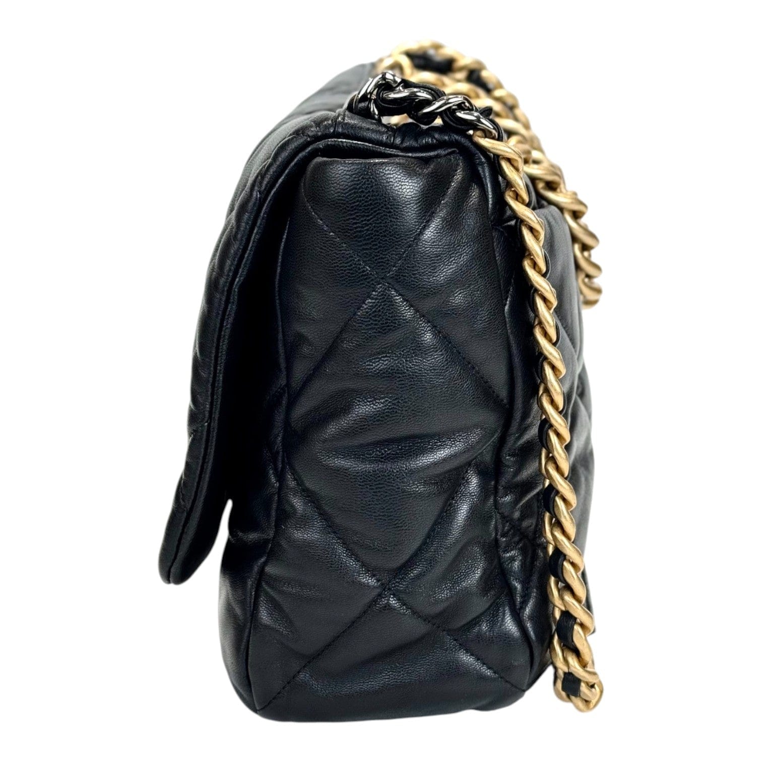 Luxury Promise Chanel 19 Maxi Black Bag - Full Set