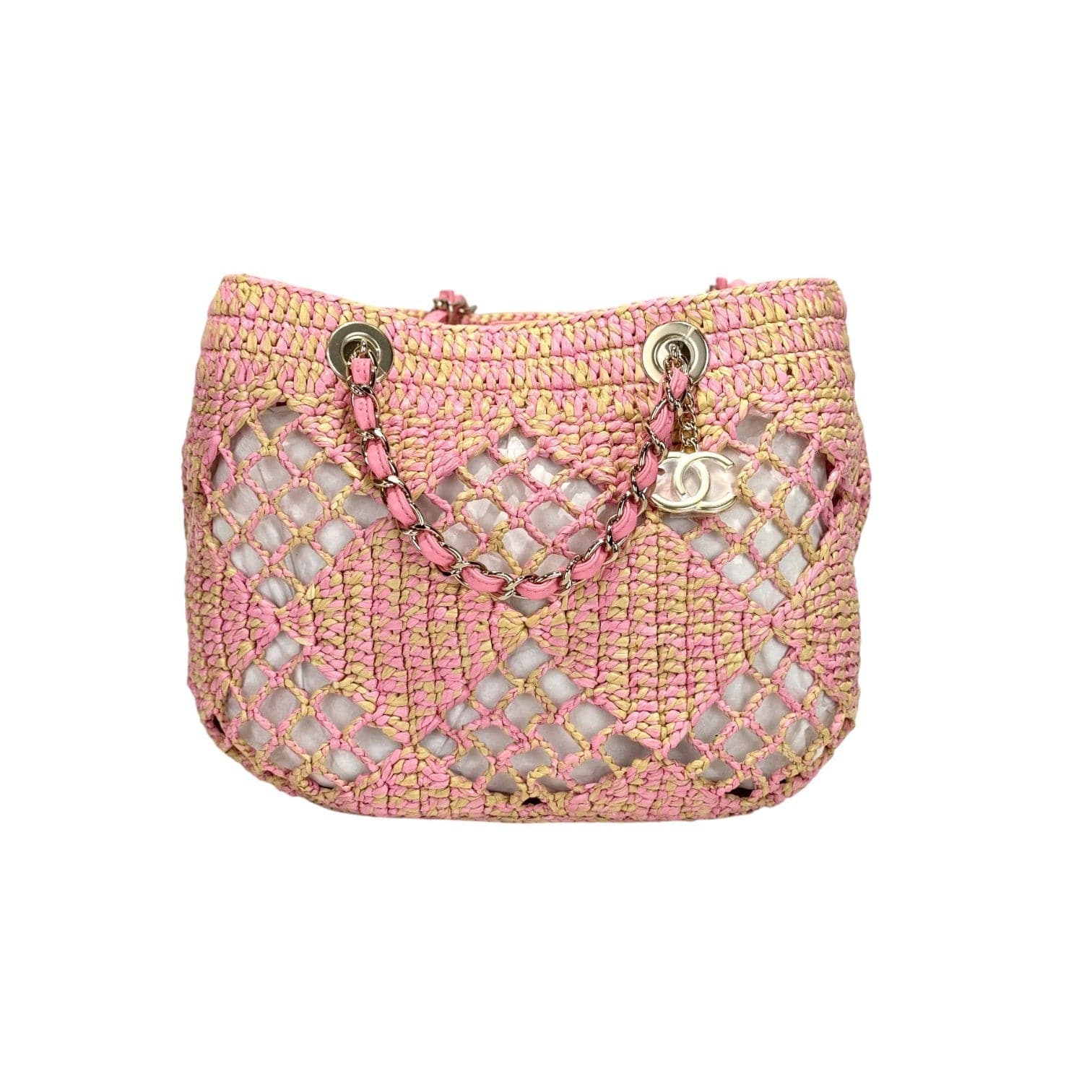 Luxury Promise Chanel Pink Coco Small Shopping Tote Bag