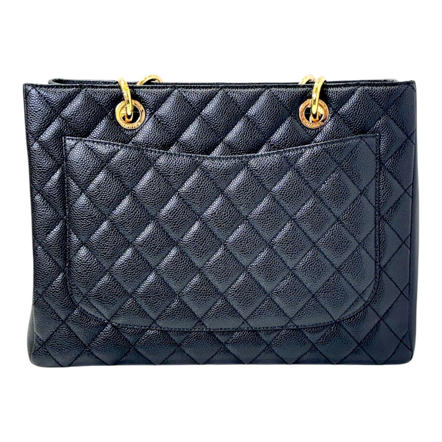 Luxury Promise Chanel Tote GST BlackBag with Gold Hardware