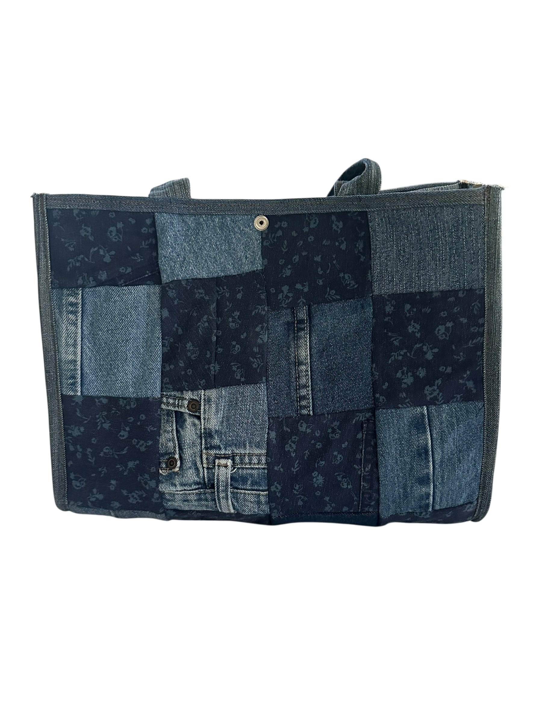 LUXURY PROMISE Denim Jean Tote Bag