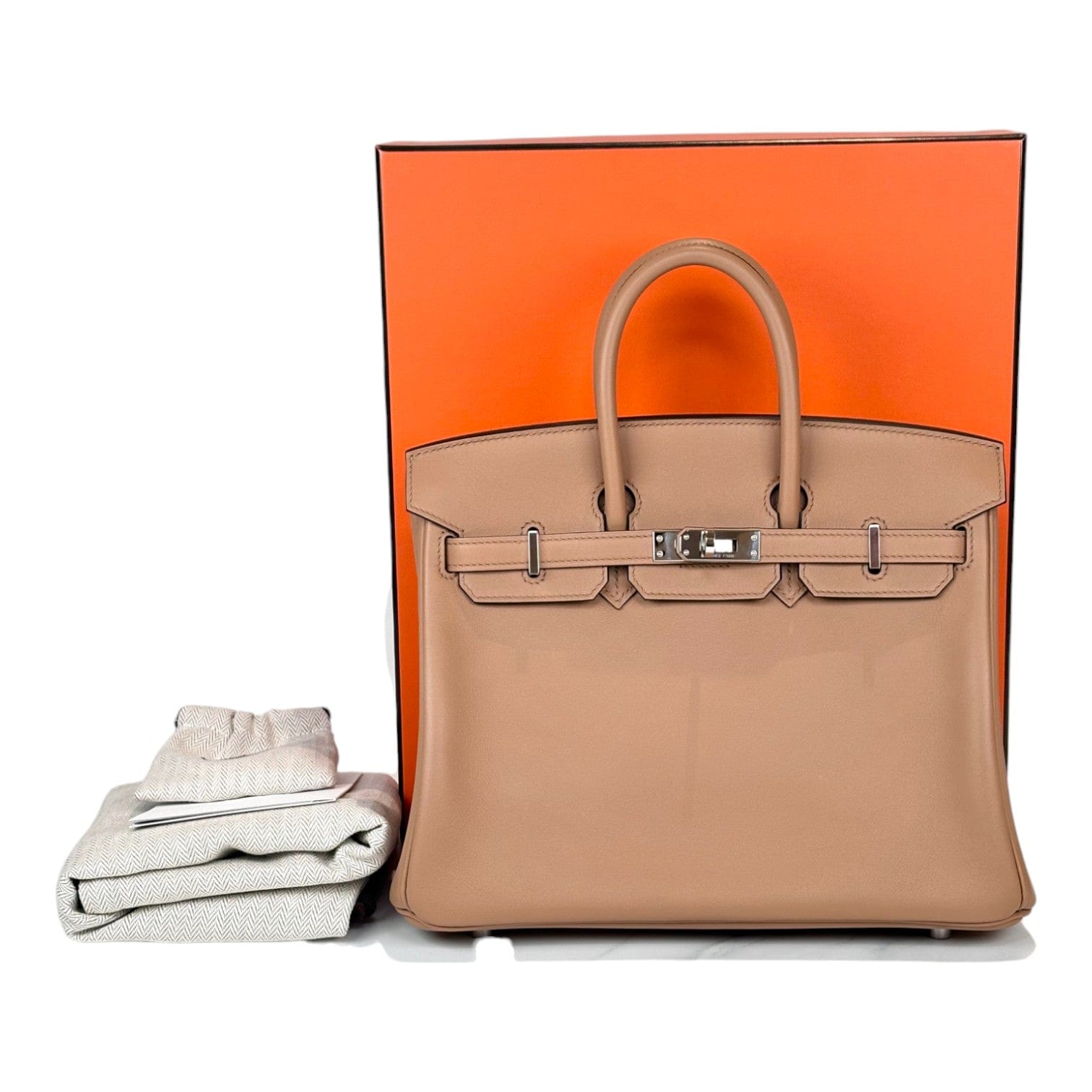 Luxury Promise Hermes Birkin 25cm Chai Swift - U Stamp
