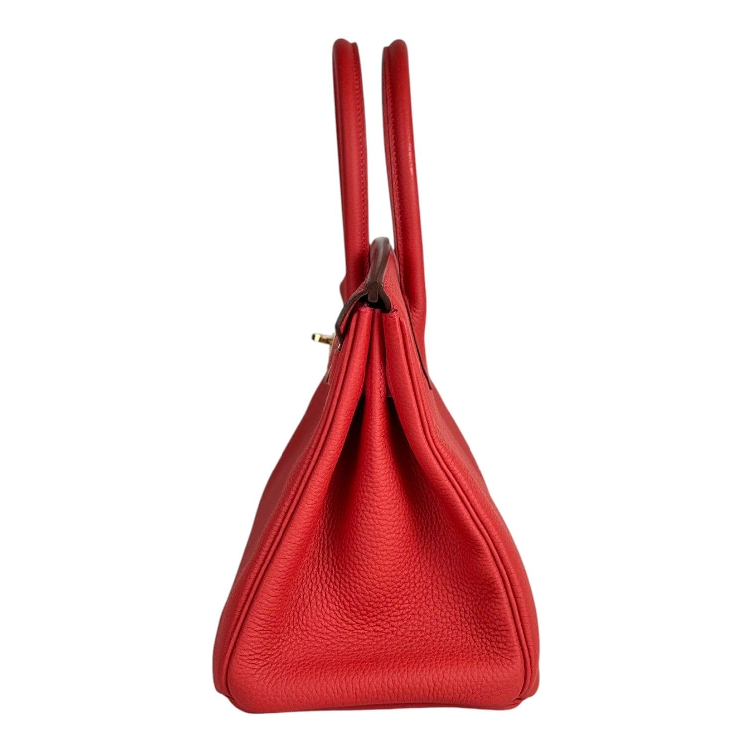 Luxury Promise Hermes Birkin 30cm Bag Red Togo - Full Set - X Stamp