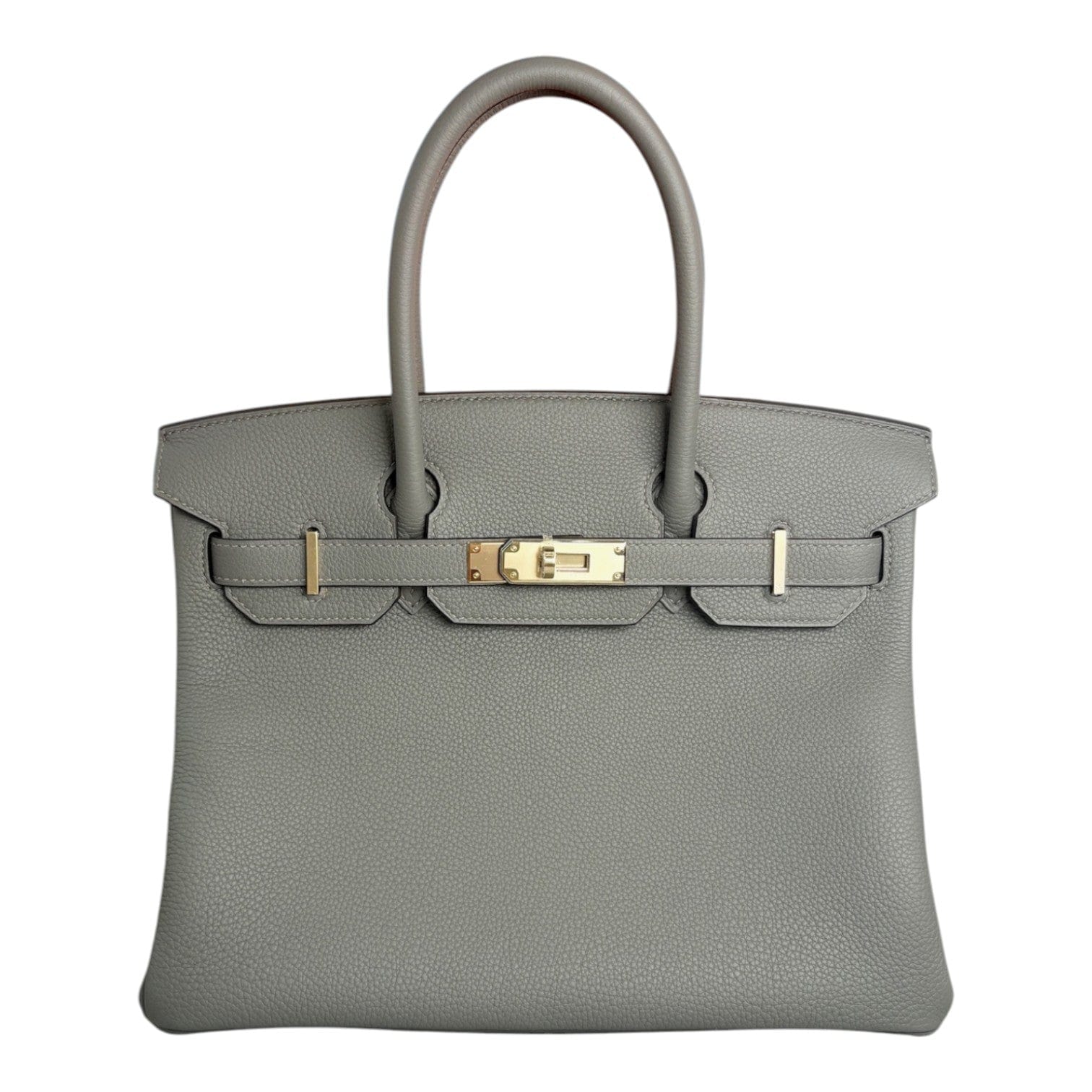 Luxury Promise Hermes Birkin 30cm Gris Meyer Togo Bag - W Stamp