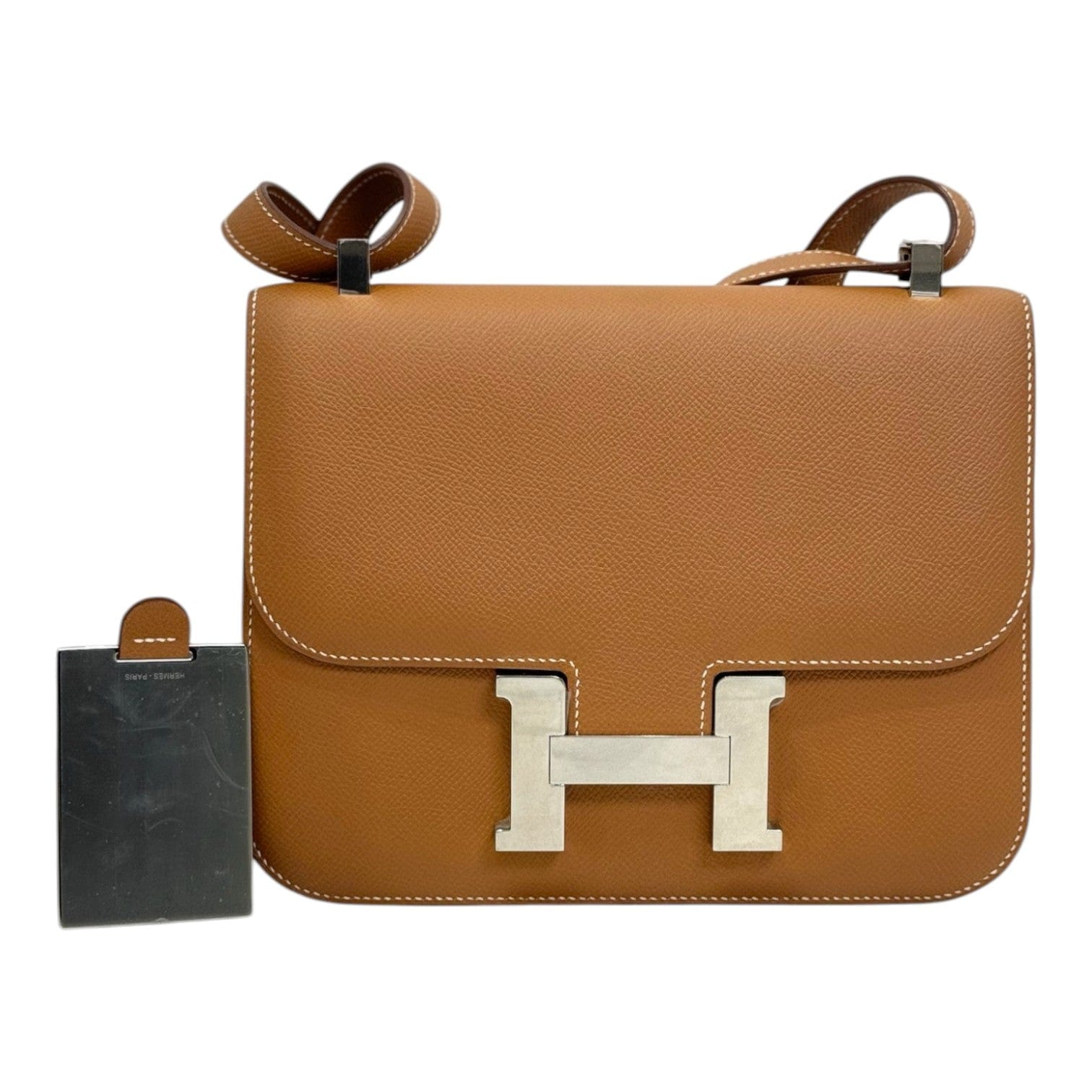 Luxury Promise Hermes Constance 24 Gold Epsom New Version with Mirror - U Stamp