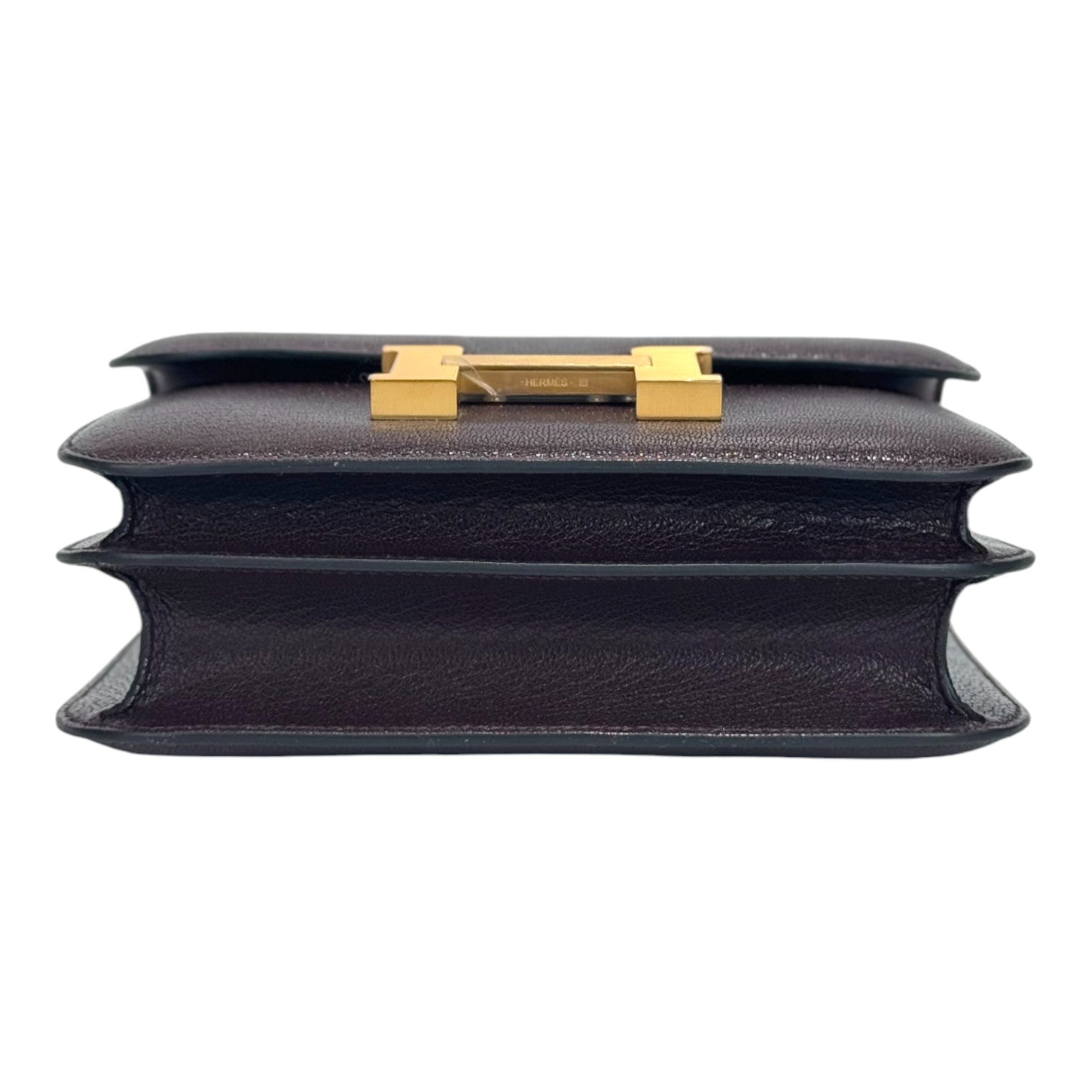 Luxury Promise Hermes Constance Bag Mini 0G Rouge Sellier Chevre Chamkila - New & Unused - K Stamp