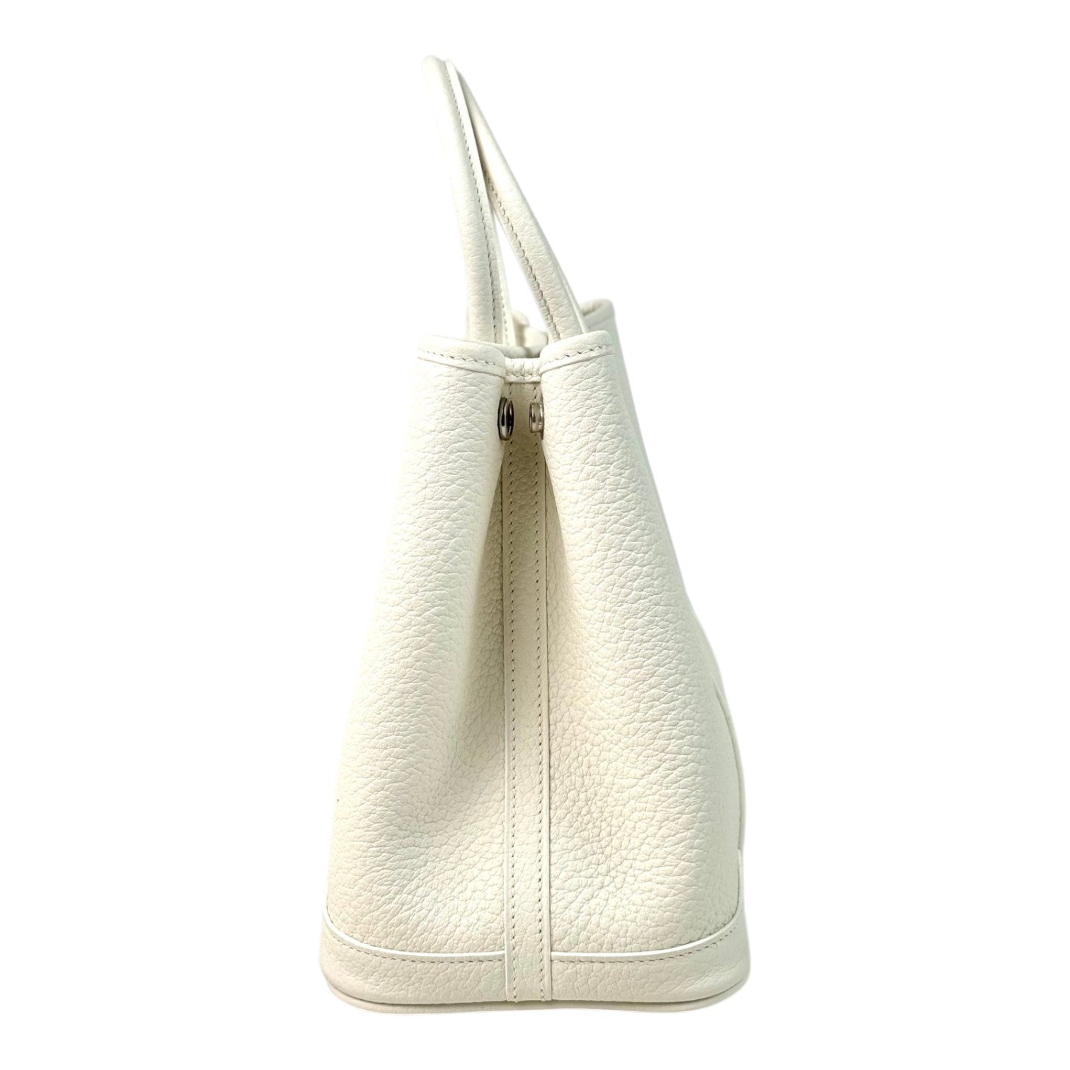 Luxury Promise Hermes Garden Party Bag 30cm White
