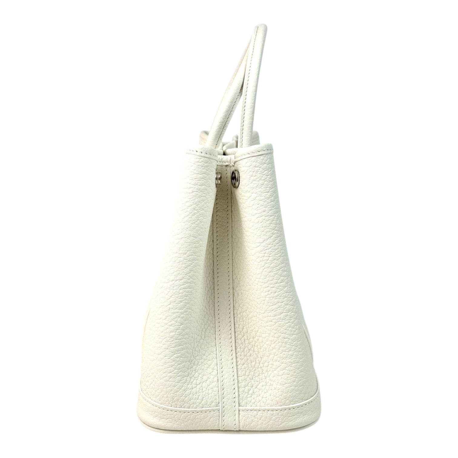 Luxury Promise Hermes Garden Party Bag 30cm White