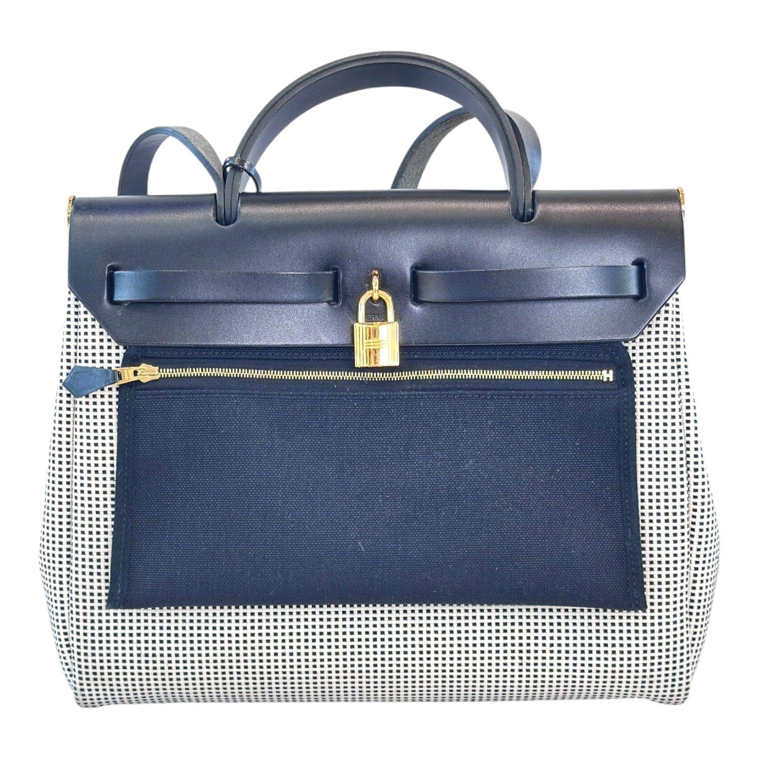 Luxury Promise Hermes Herbag Zip 31 Black/White