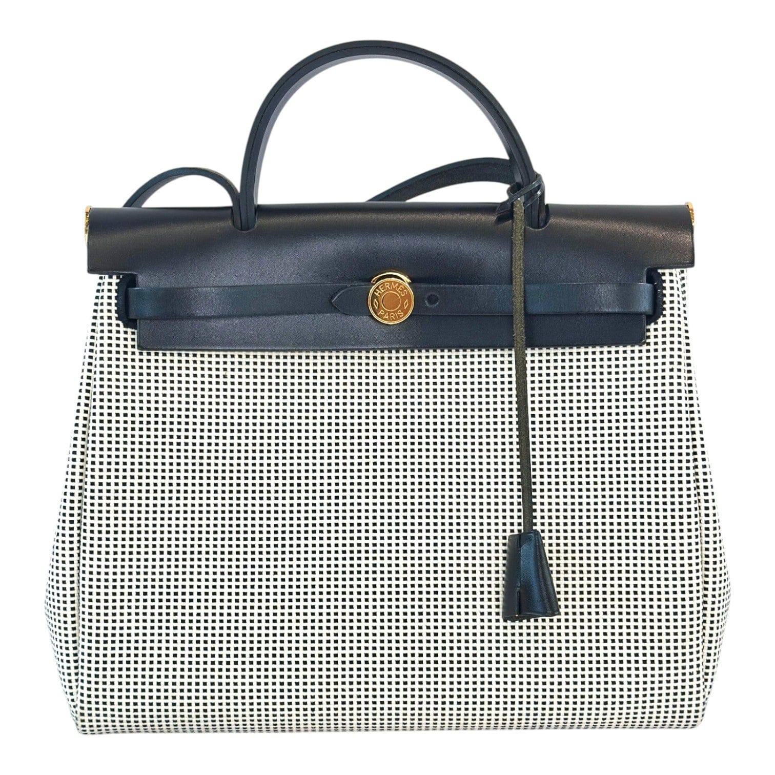 Luxury Promise Hermes Herbag Zip 31 Black/White