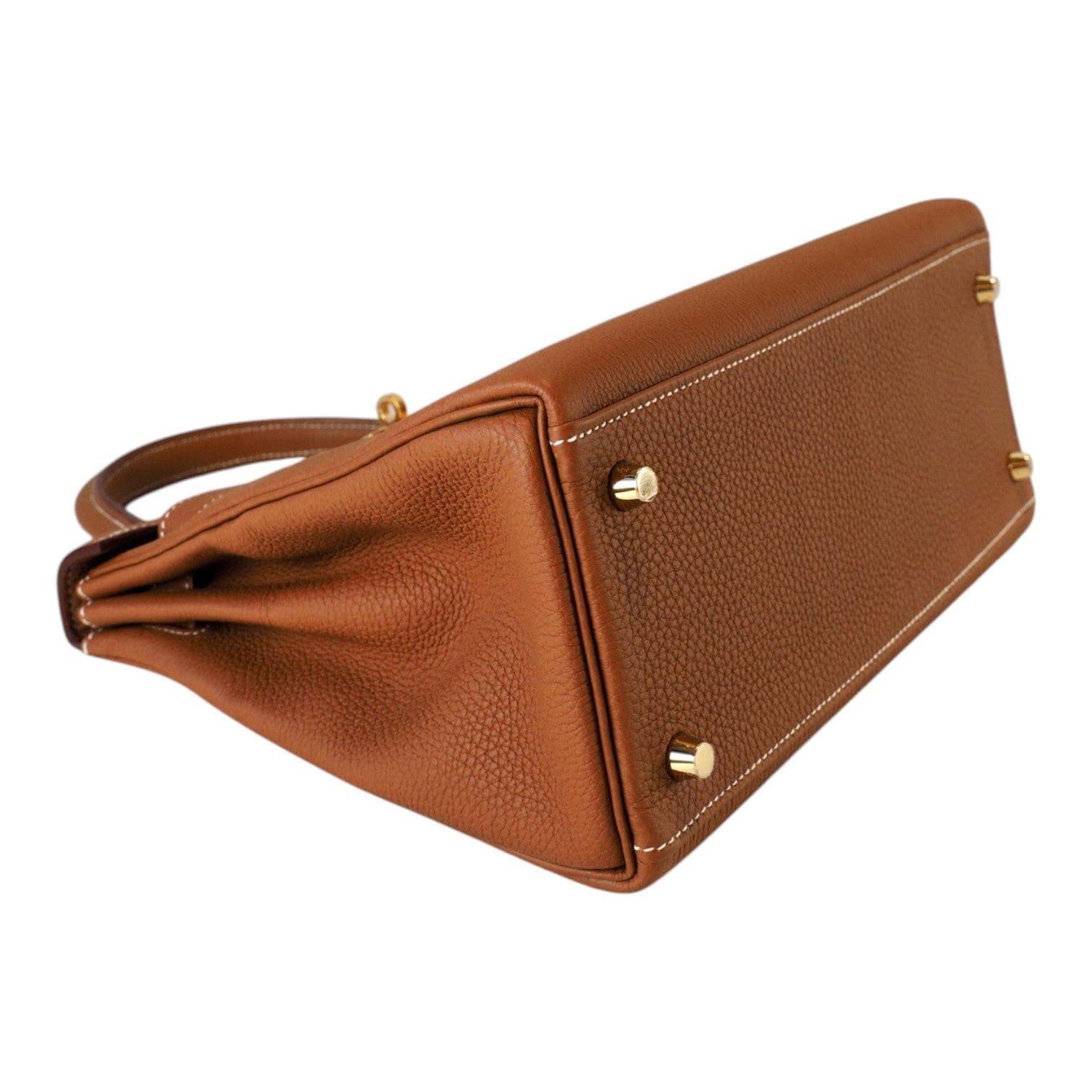 Luxury Promise Hermes Kelly 28cm Gold with GHW Togo Retourne - Full Set - Unused