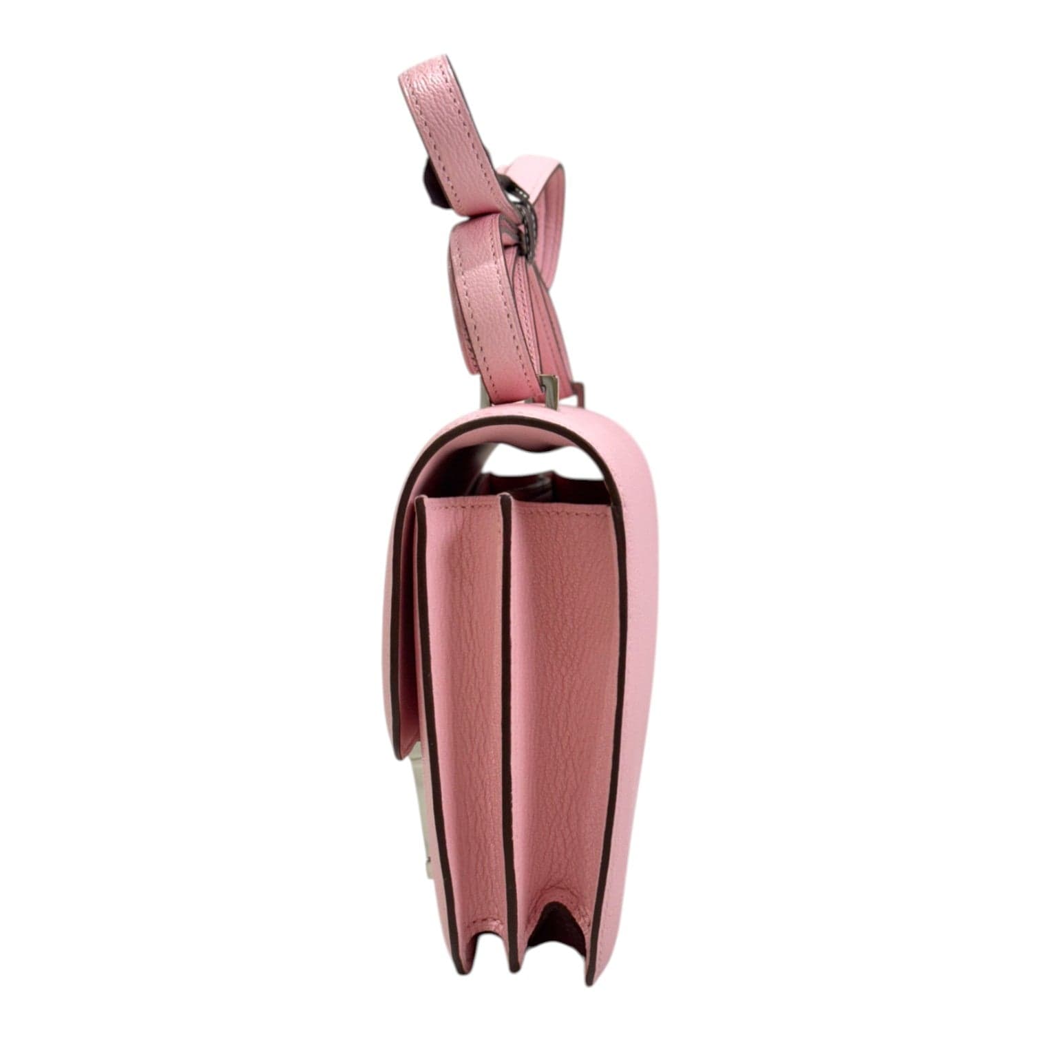Luxury Promise Hermes Mini Constance 3QRose Sakura Chevre - Z Stamp