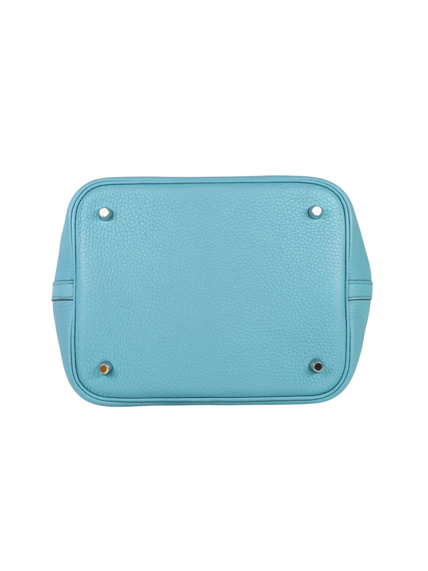 Luxury Promise Hermes Picotin 22 Blue Bag in Clemence - X Stamp