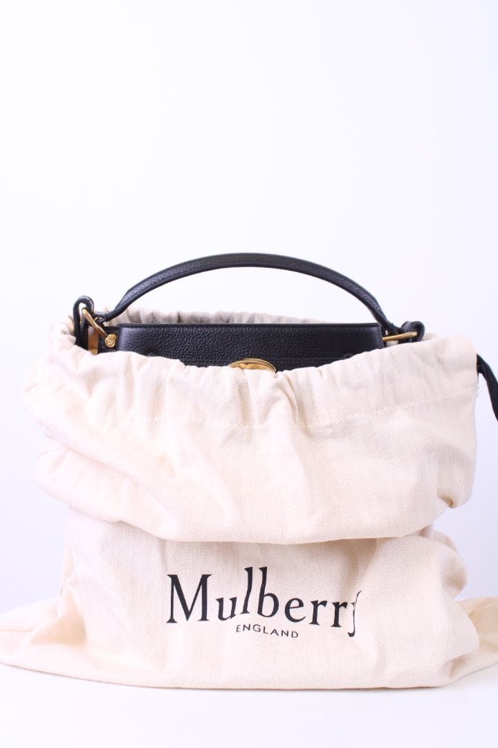 Luxury Promise Mulberry Islington Bucket Bag Black