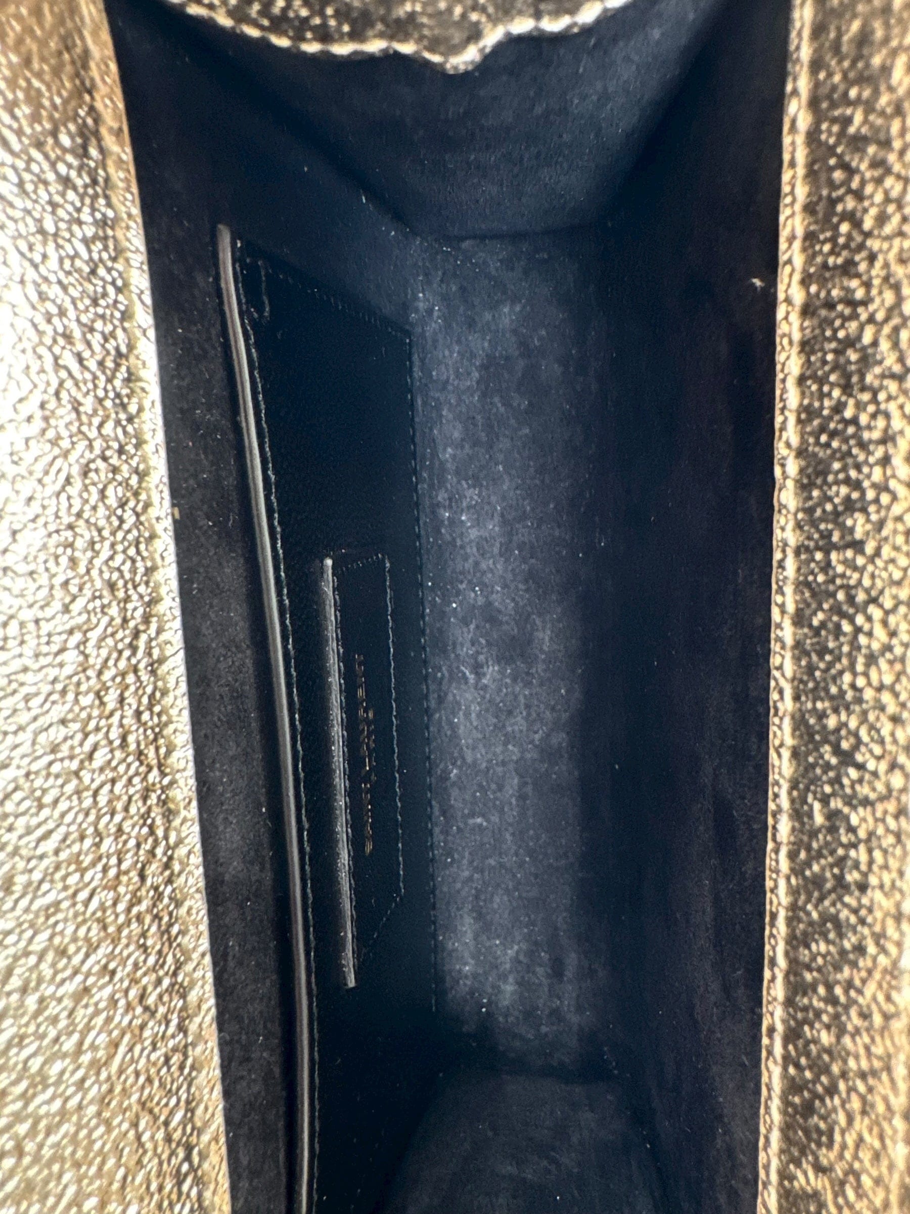 Luxury Promise YSL Mini Gold Kate Chain Bag