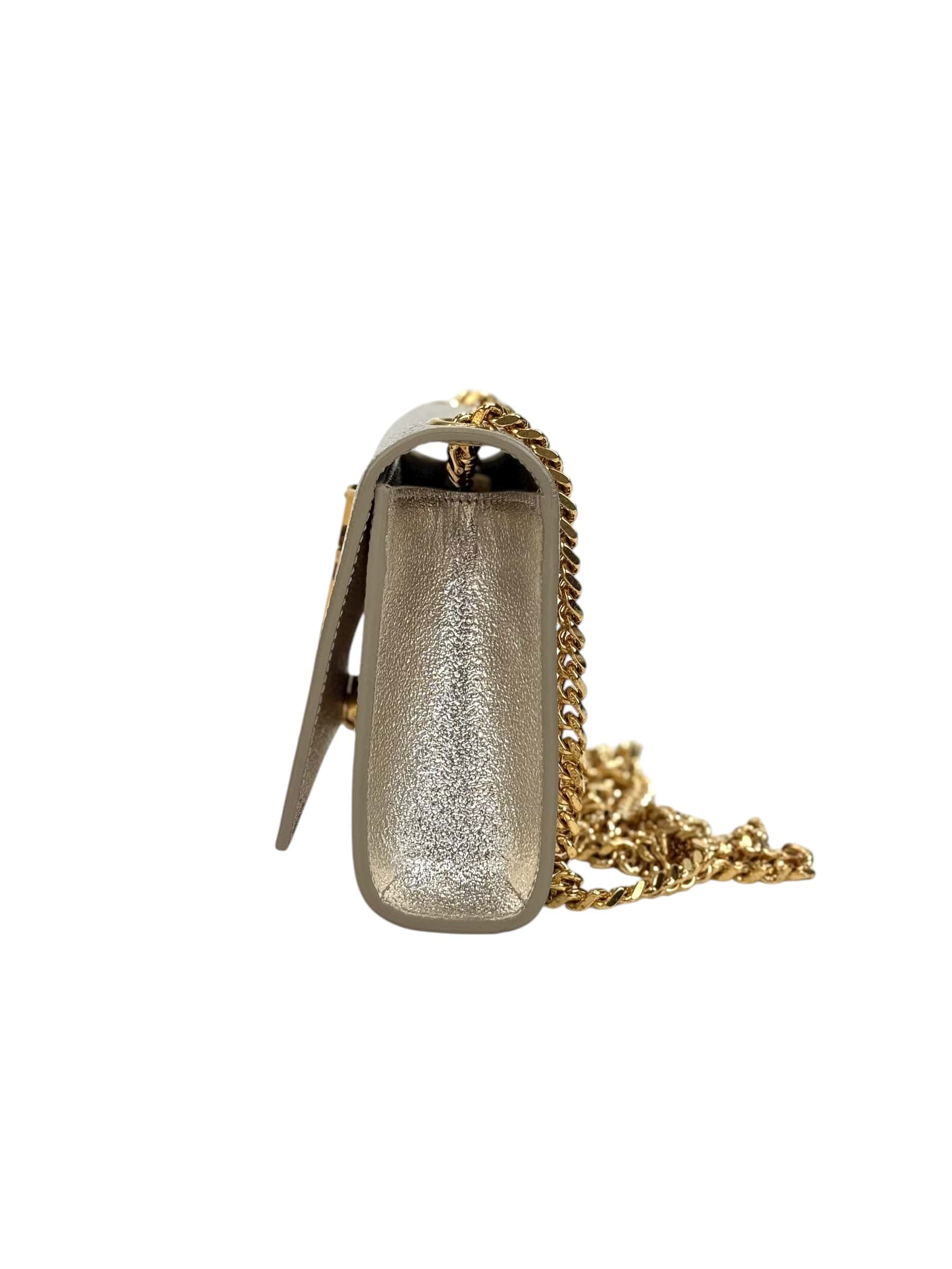 Luxury Promise YSL Mini Gold Kate Chain Bag