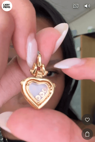 Luxury Promise Heart Pendant in 18K / 5.4g, D 12436C JJC0476