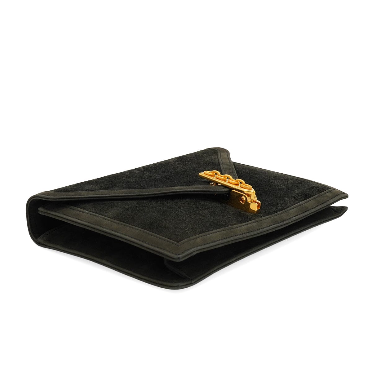 LUXURY PROMISE HERMES ALCAZAR DARK GRAY DOBLIS CHAIN SHOULDER BAG 1980 CIRCLE J GOLD HARDWARE 90334298