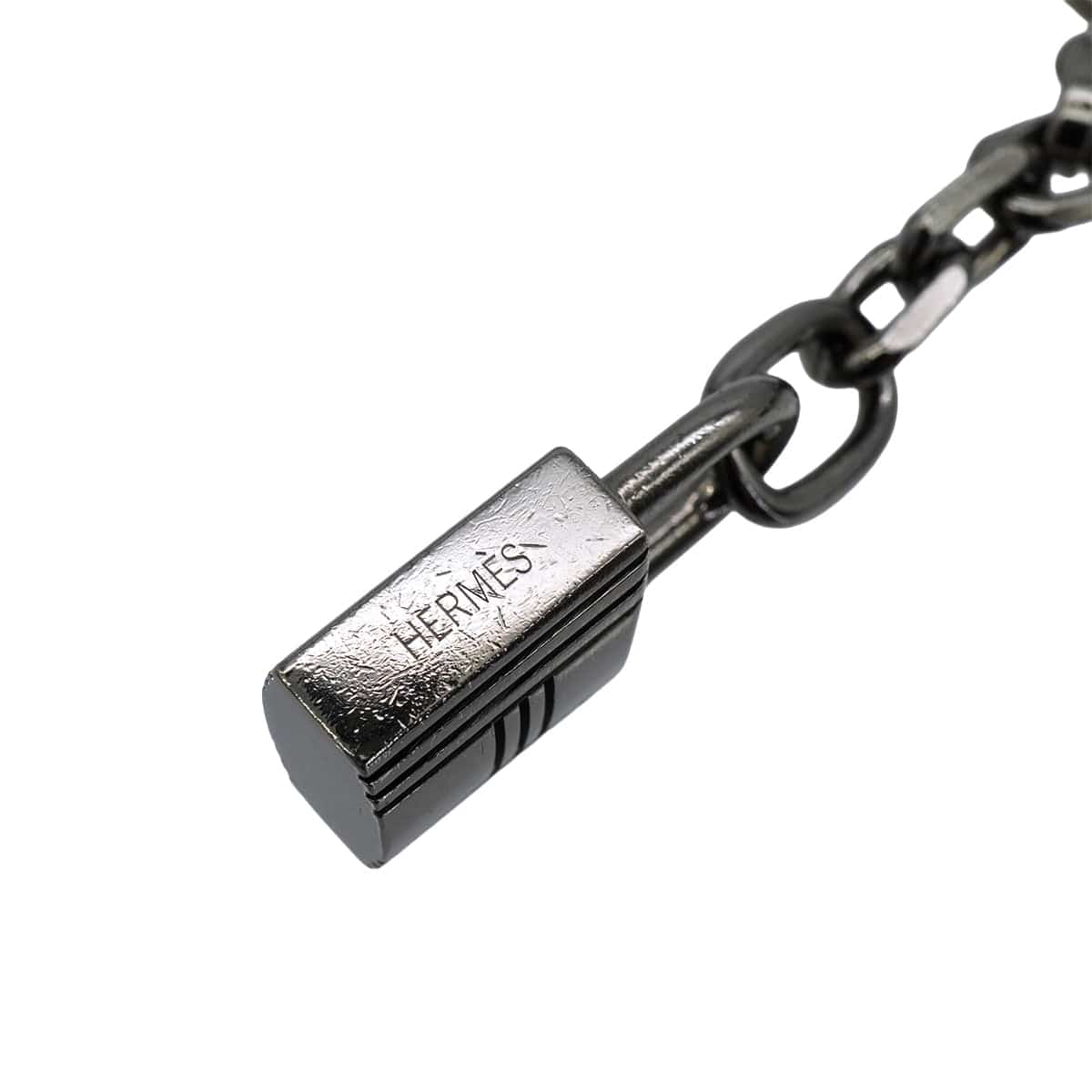 LUXURY PROMISE HERMES BAG CHARM AMULETTES 4 BRELOQUE RUTHENIUM HARDWARE 90341275