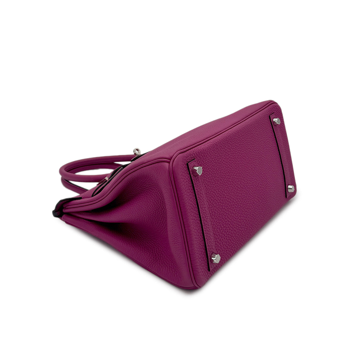 LUXURY PROMISE HERMES BIRKIN 30 ROSE PURPLE TOGO HAND BAG C PALLADIUM HARDWARE 90285372