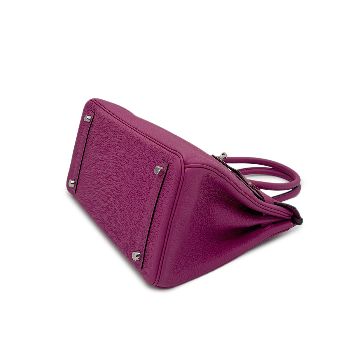 LUXURY PROMISE HERMES BIRKIN 30 ROSE PURPLE TOGO HAND BAG C PALLADIUM HARDWARE 90285372