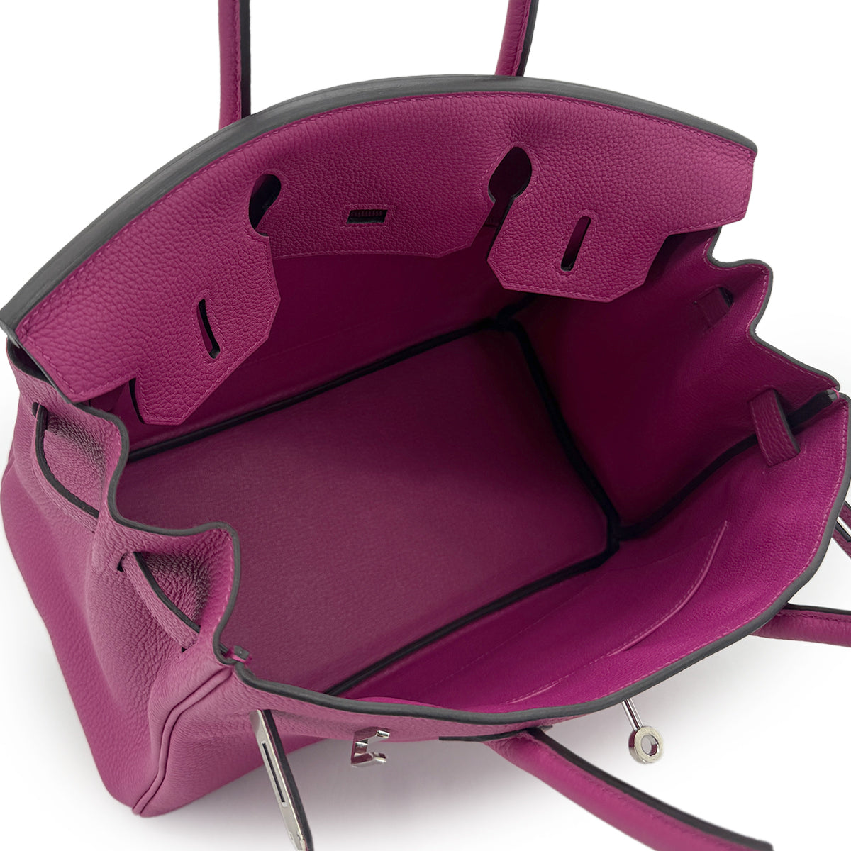 LUXURY PROMISE HERMES BIRKIN 30 ROSE PURPLE TOGO HAND BAG C PALLADIUM HARDWARE 90285372