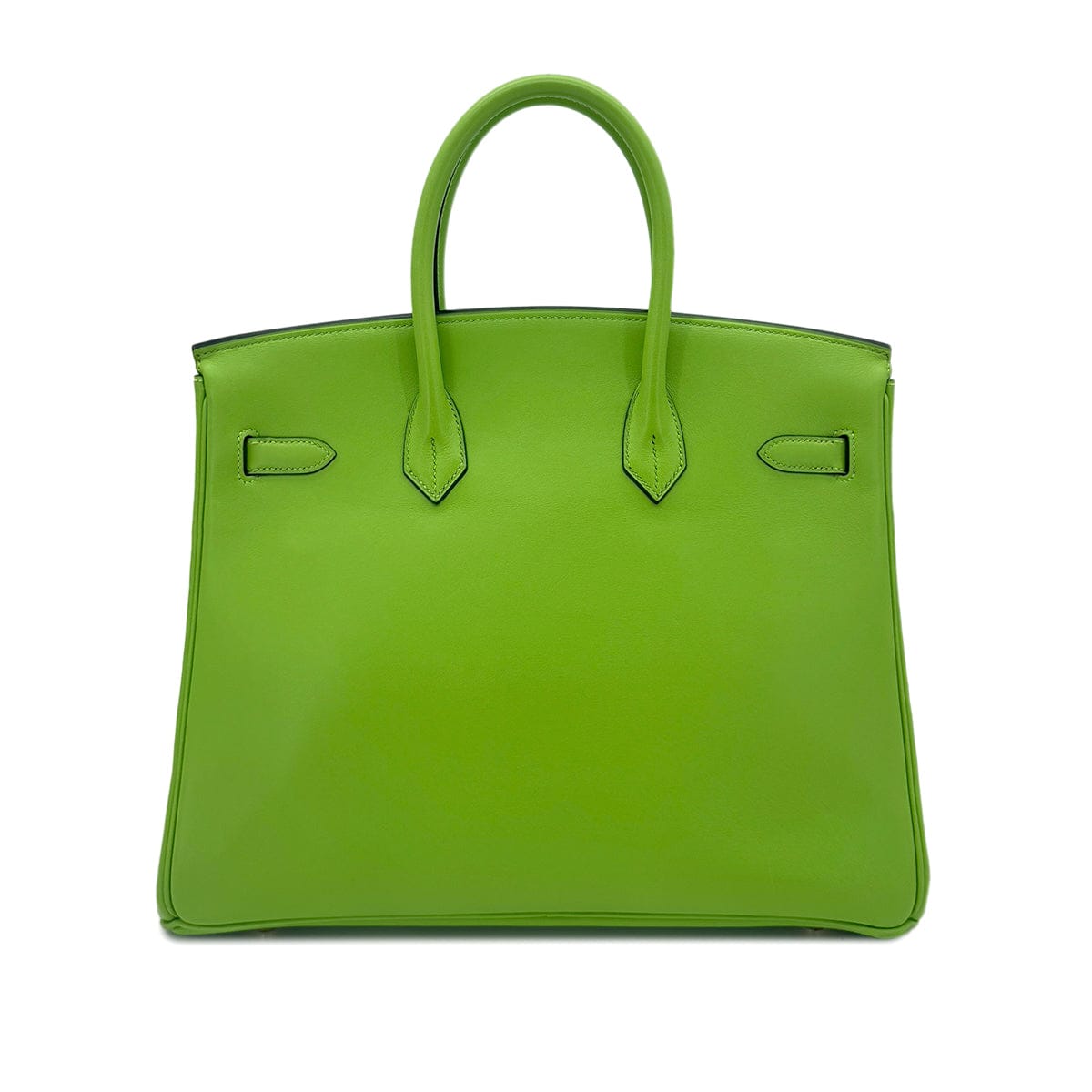 LUXURY PROMISE HERMES BIRKIN 35 APPLE GREEN VEAU SWIFT HAND BAG □C GHW 90286860