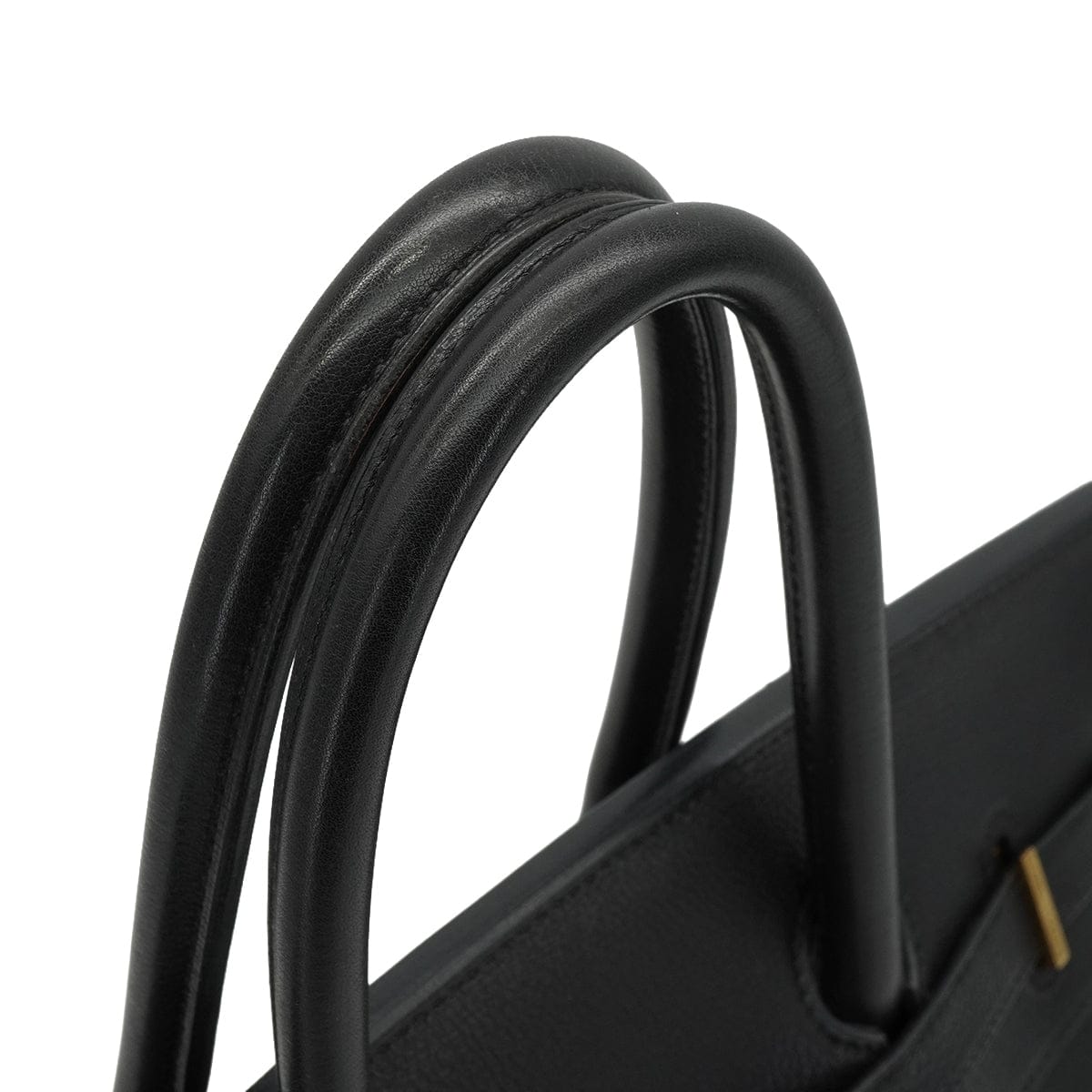 LUXURY PROMISE HERMES BIRKIN 35 BLACK TOGO HAND BAG 1998 SQUARE B GOLD HARDWARE 90339940