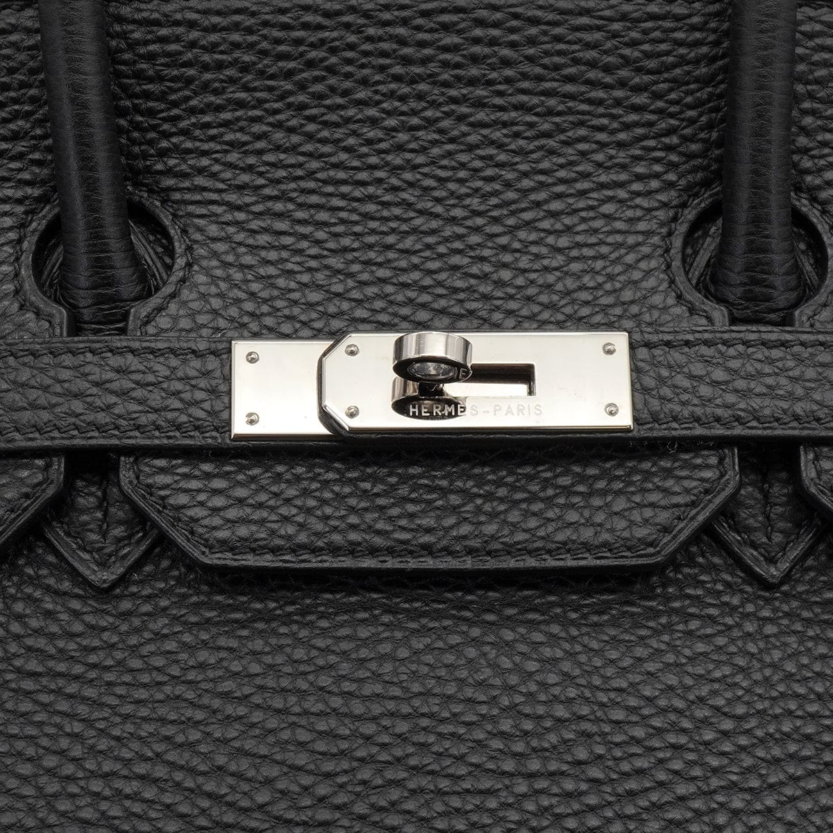 LUXURY PROMISE HERMES BIRKIN 35 BLACK TOGO HAND BAG 2004 SQUARE H PALLADIUM HARDWARE 90341158