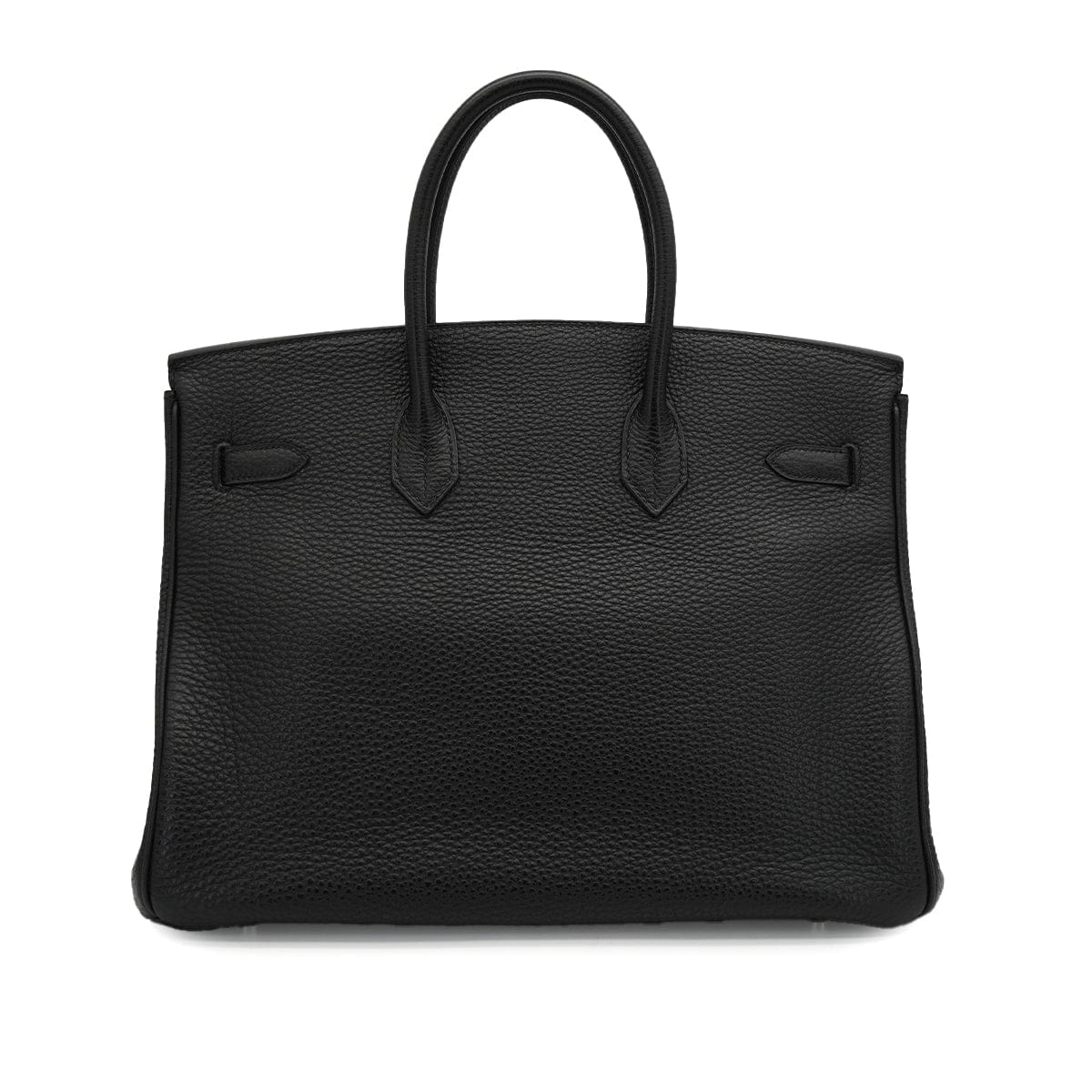 LUXURY PROMISE HERMES BIRKIN 35 BLACK TOGO HAND BAG 2004 SQUARE H PALLADIUM HARDWARE 90341158