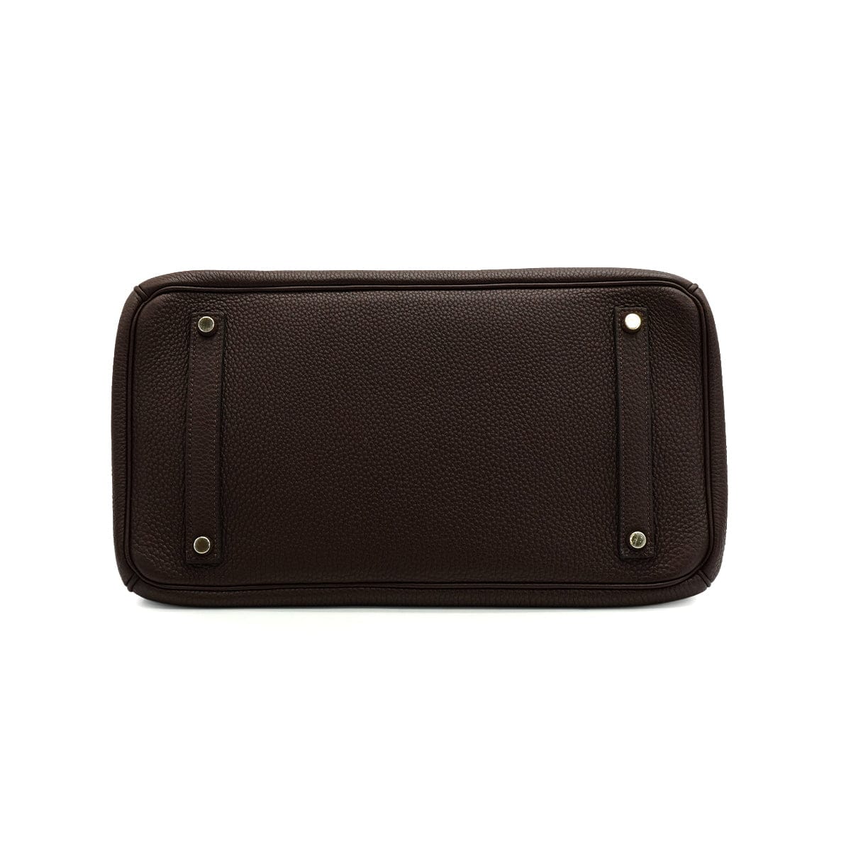 LUXURY PROMISE HERMES BIRKIN 35 CHOCOLAT TOGO HAND BAG 2005 SQUARE I PALLADIUM HARDWARE 90342563